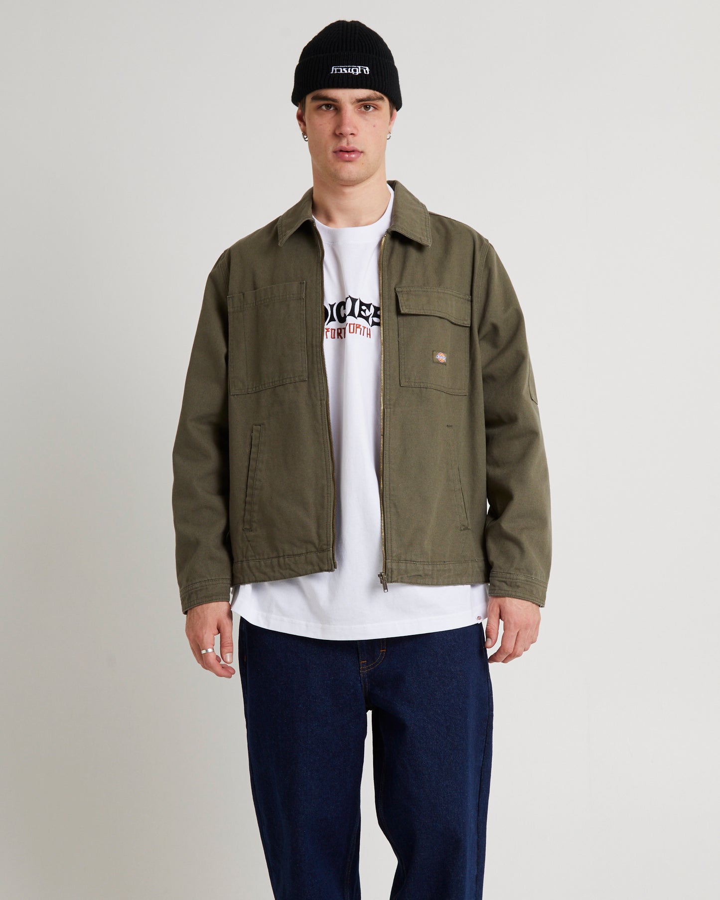 Eisenhower Utility Canvas Jacket Dark Khaki