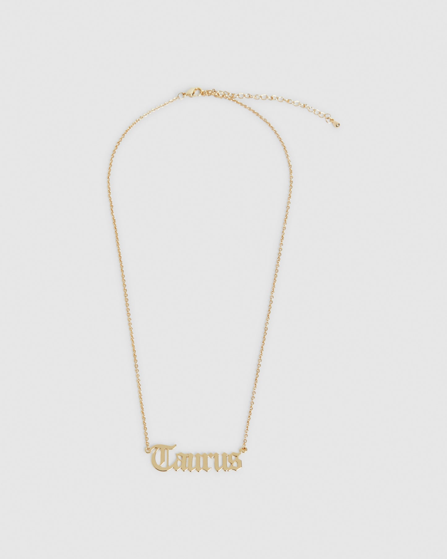 14k Taurus Star Sign Necklace