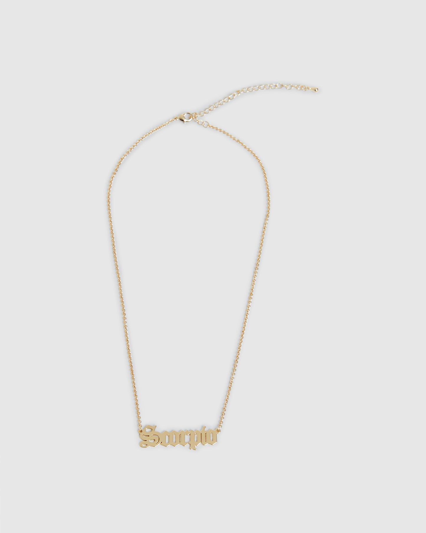 14k Scorpio Star Sign Necklace