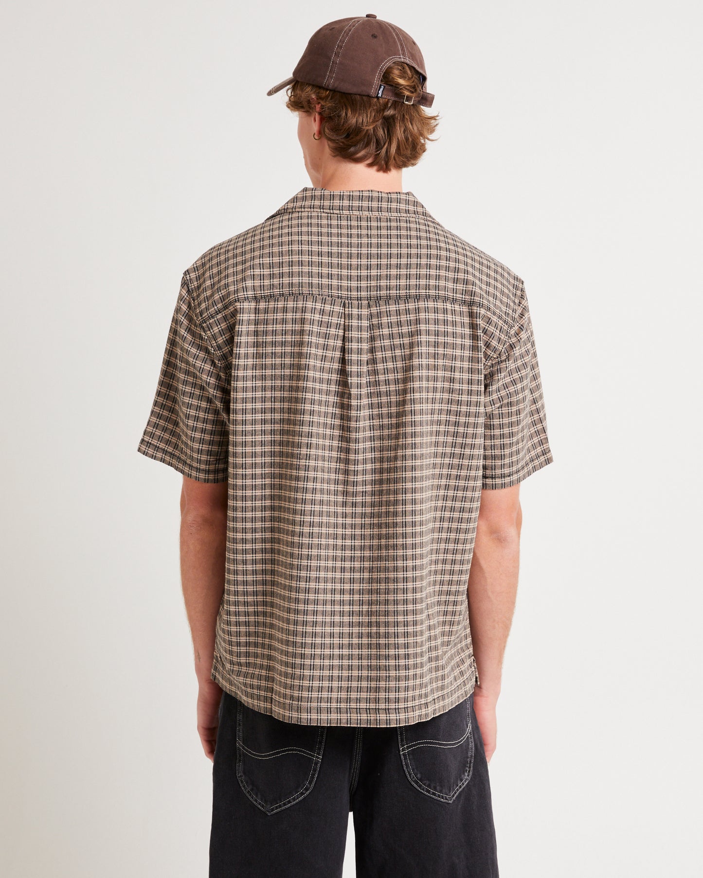 Holiday Shirt Sand Slate Check