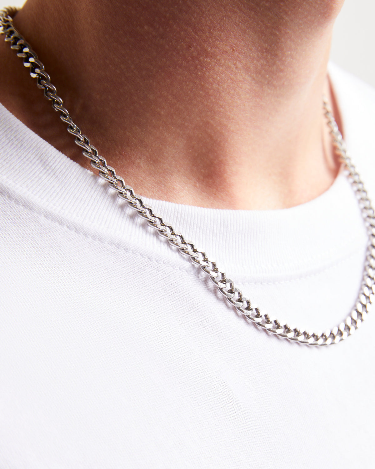 Curb Chain Necklace SILVER