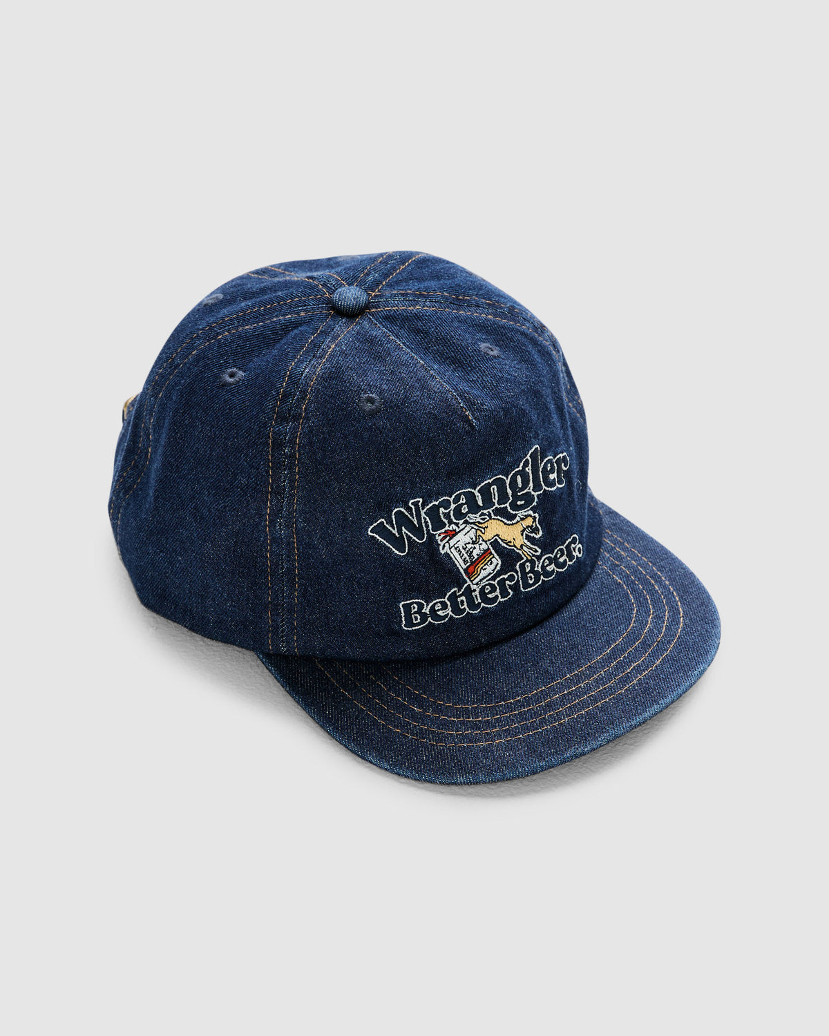 Wrangler x Better Beer Kicked Denim Cap STONED INDIGO