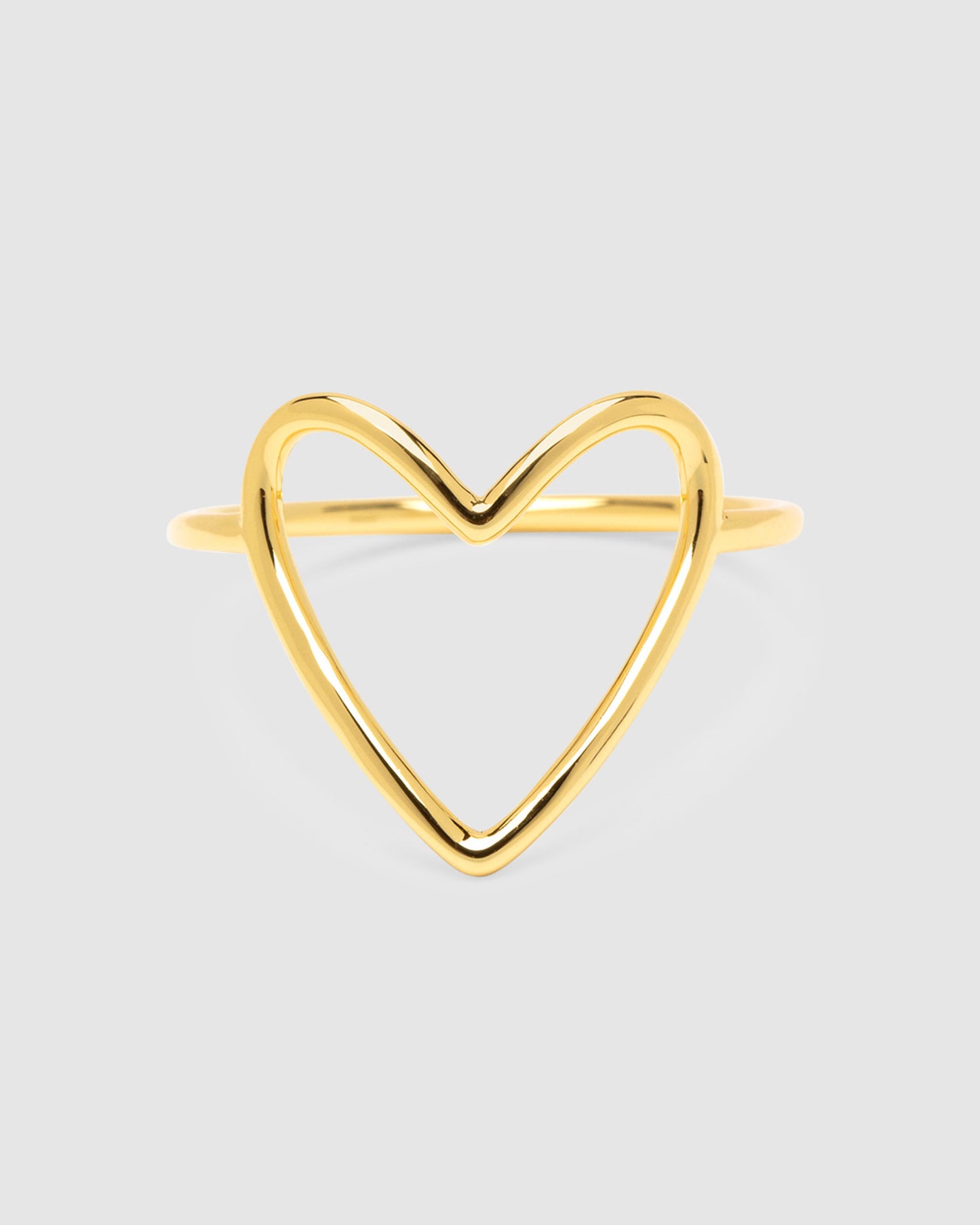 Big Heart Gold Ring