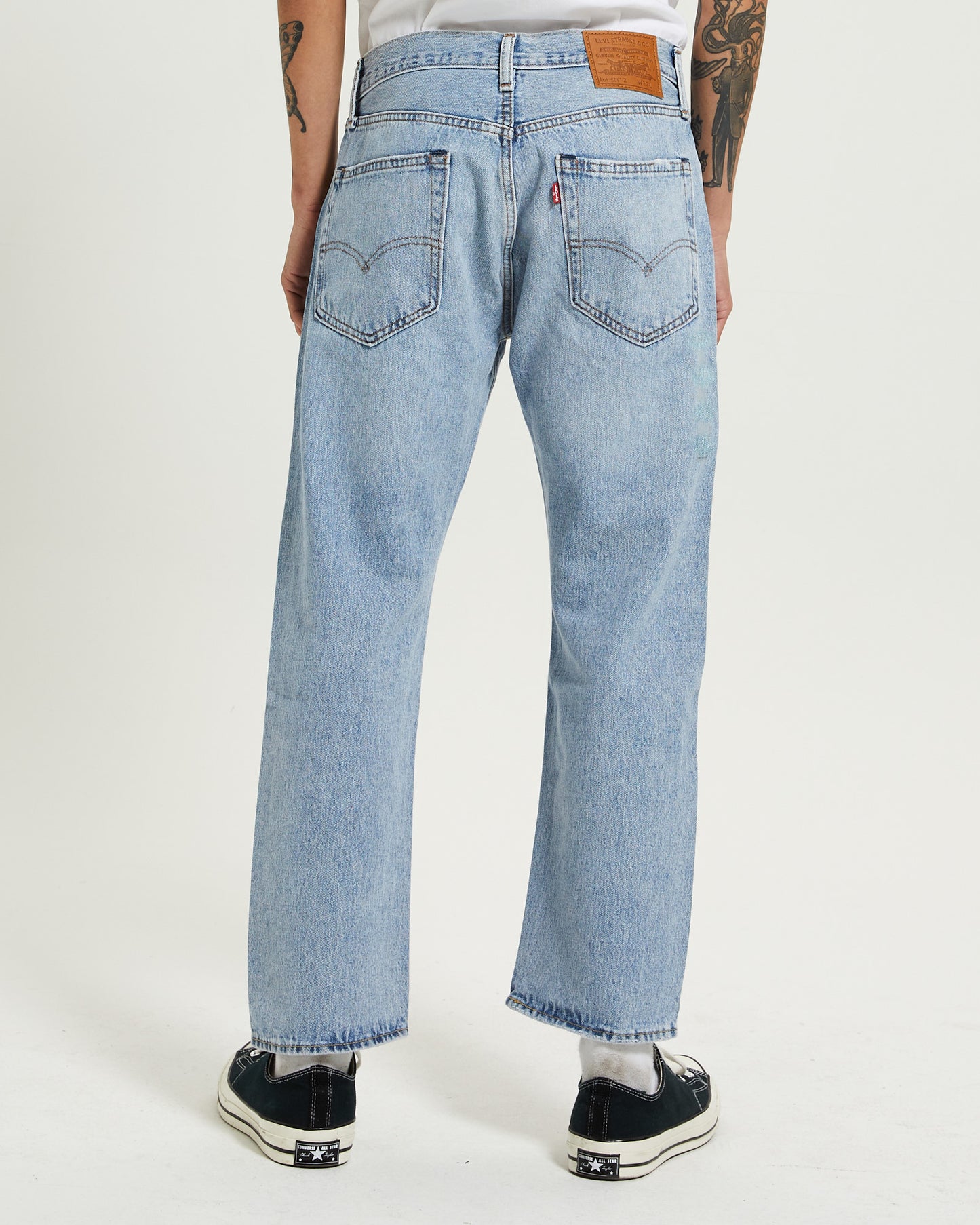 551Z Straight Crop Denim Jeans Dream Stone