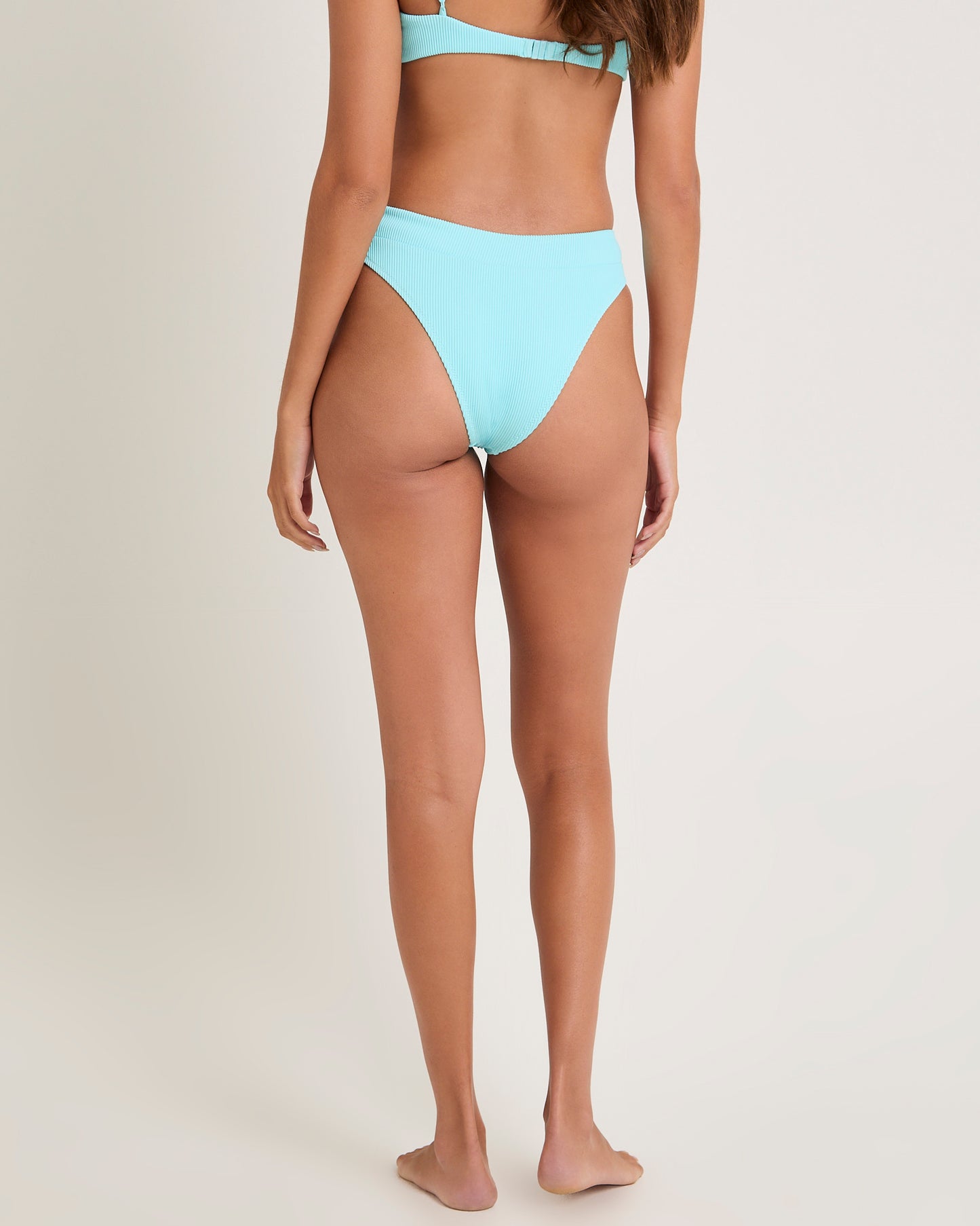 Rib 80'S High Cut Bikini Bottoms