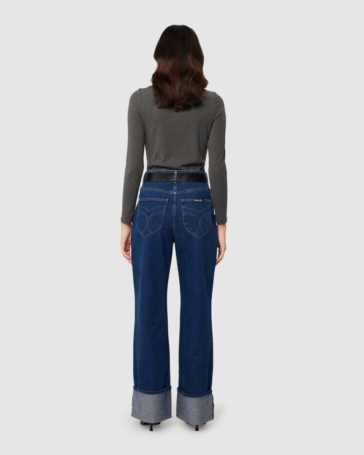 Stevie Relaxed Denim Jeans Deep Blue
