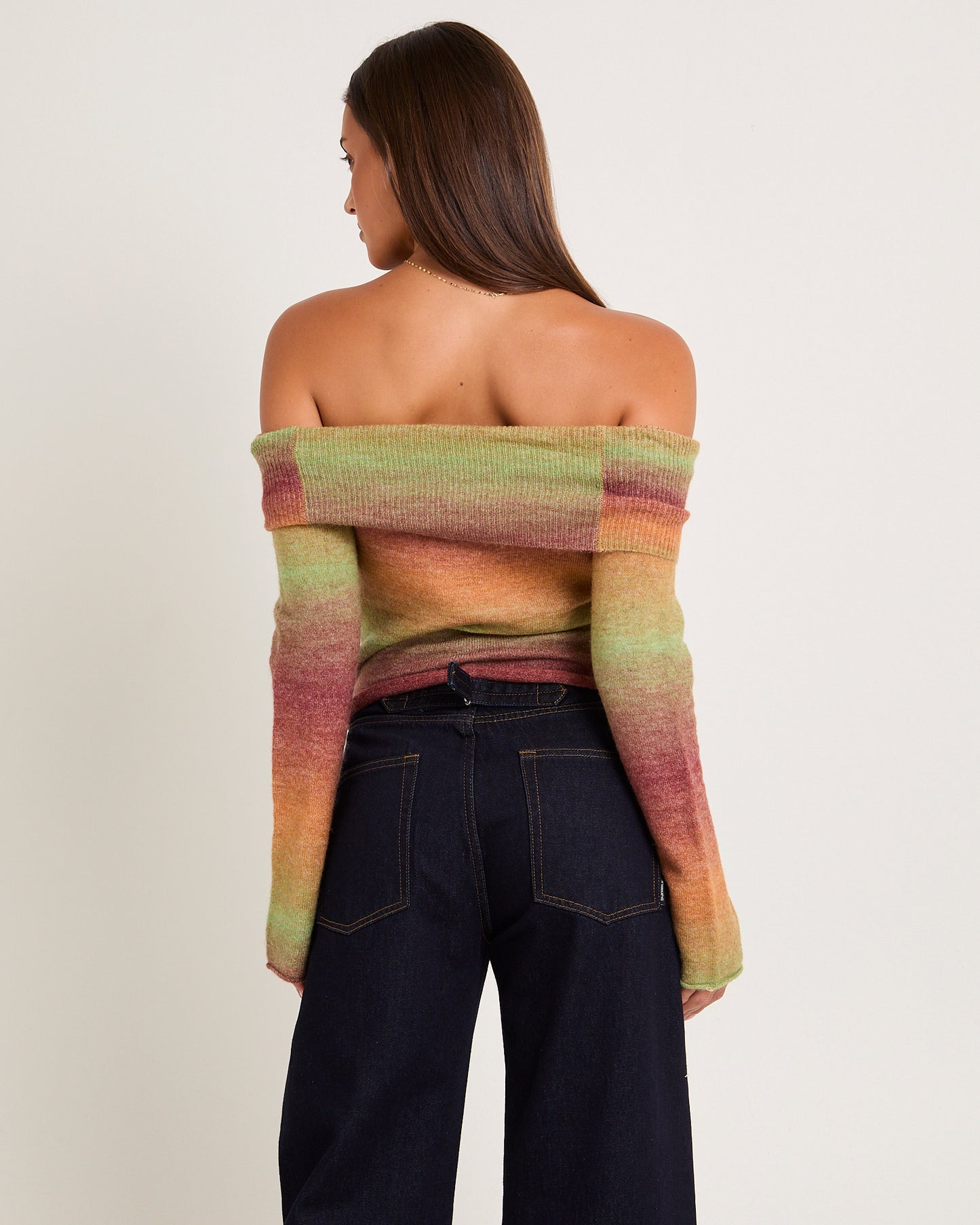Orla Ombre Off Shoulder Knit