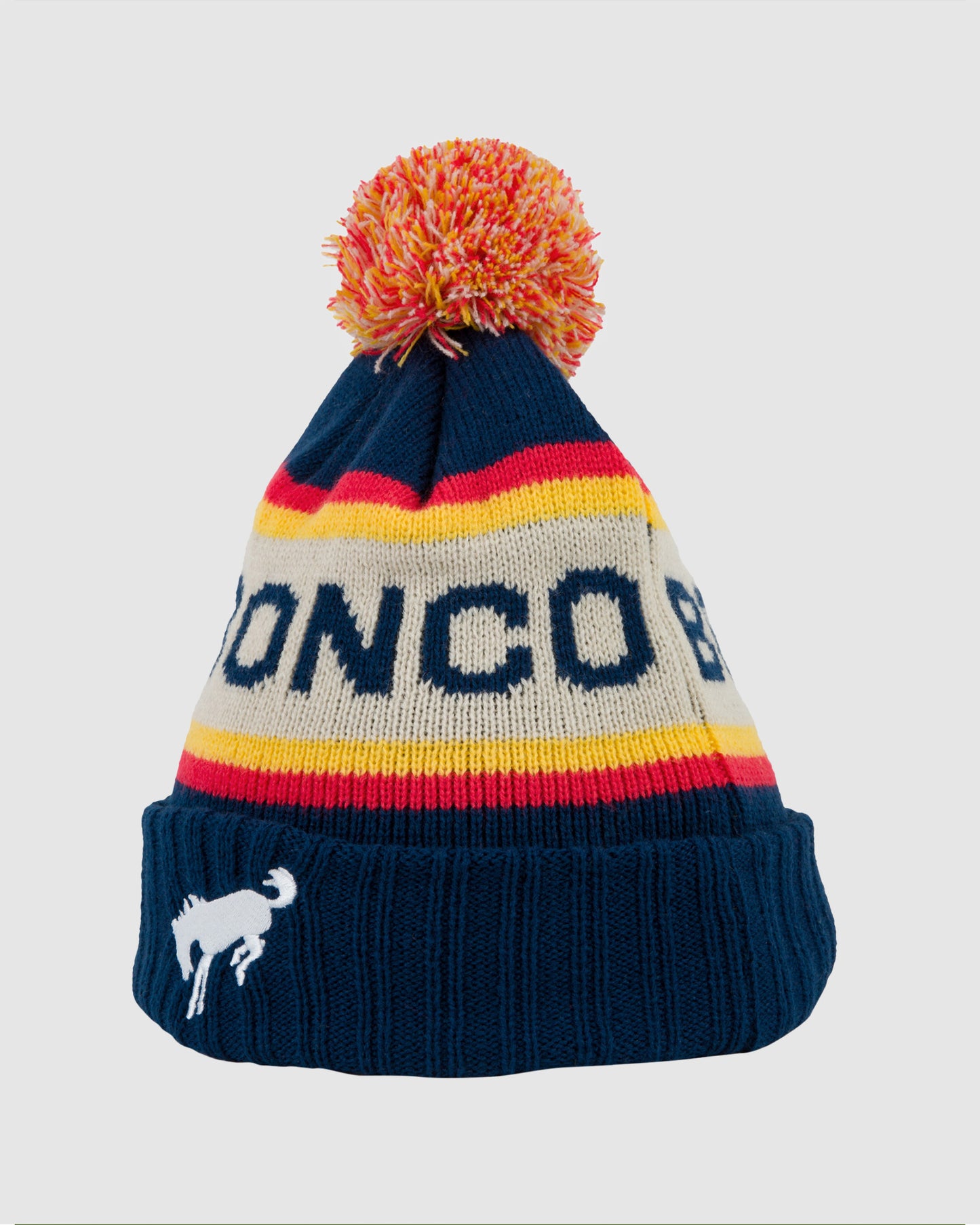 Ford Bronco Pillow Line Knit Pom Beanie