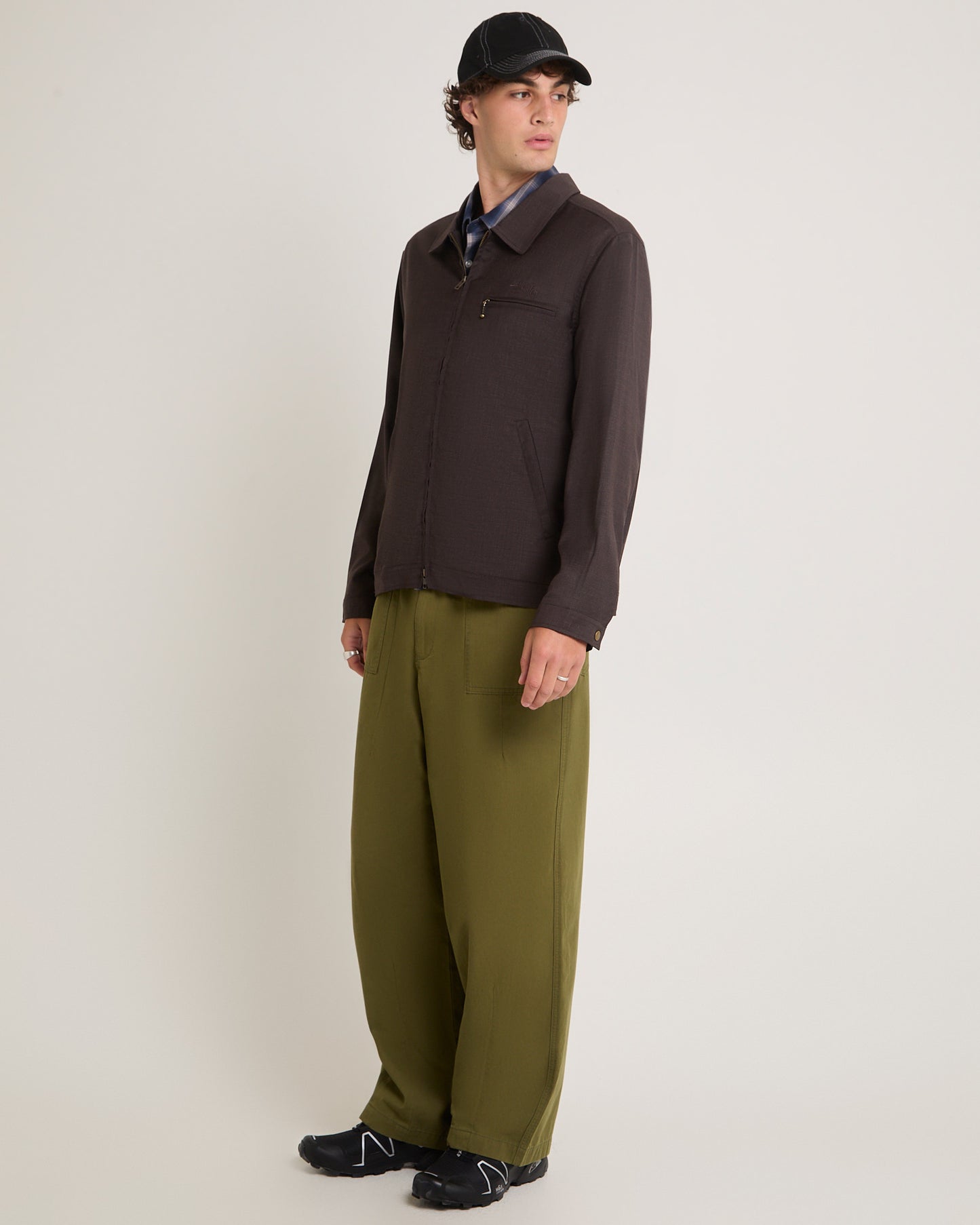 Gaberdine Zip Jacket