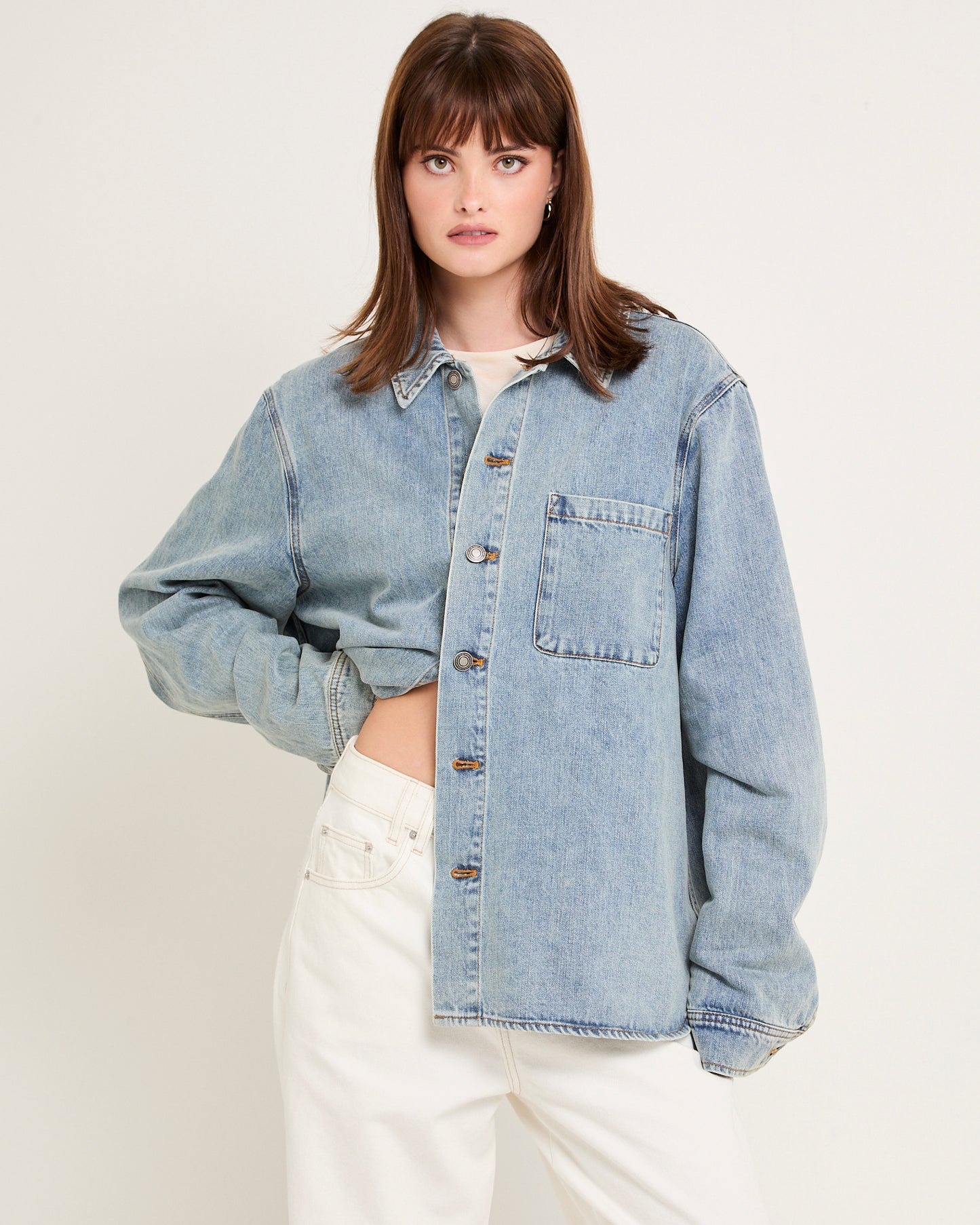 Denim Over Shirt