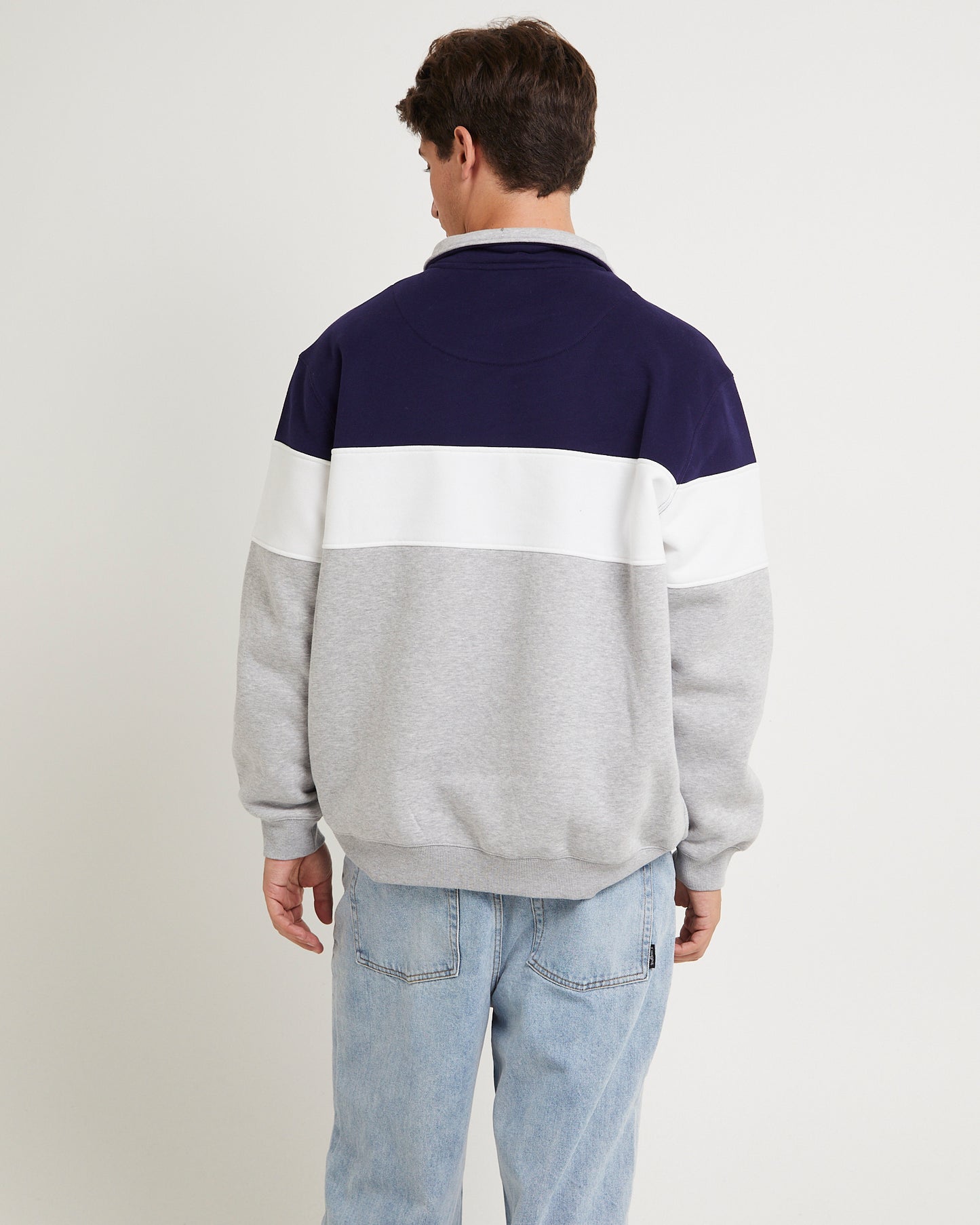 Crest Panel 1/4 Zip Jumper