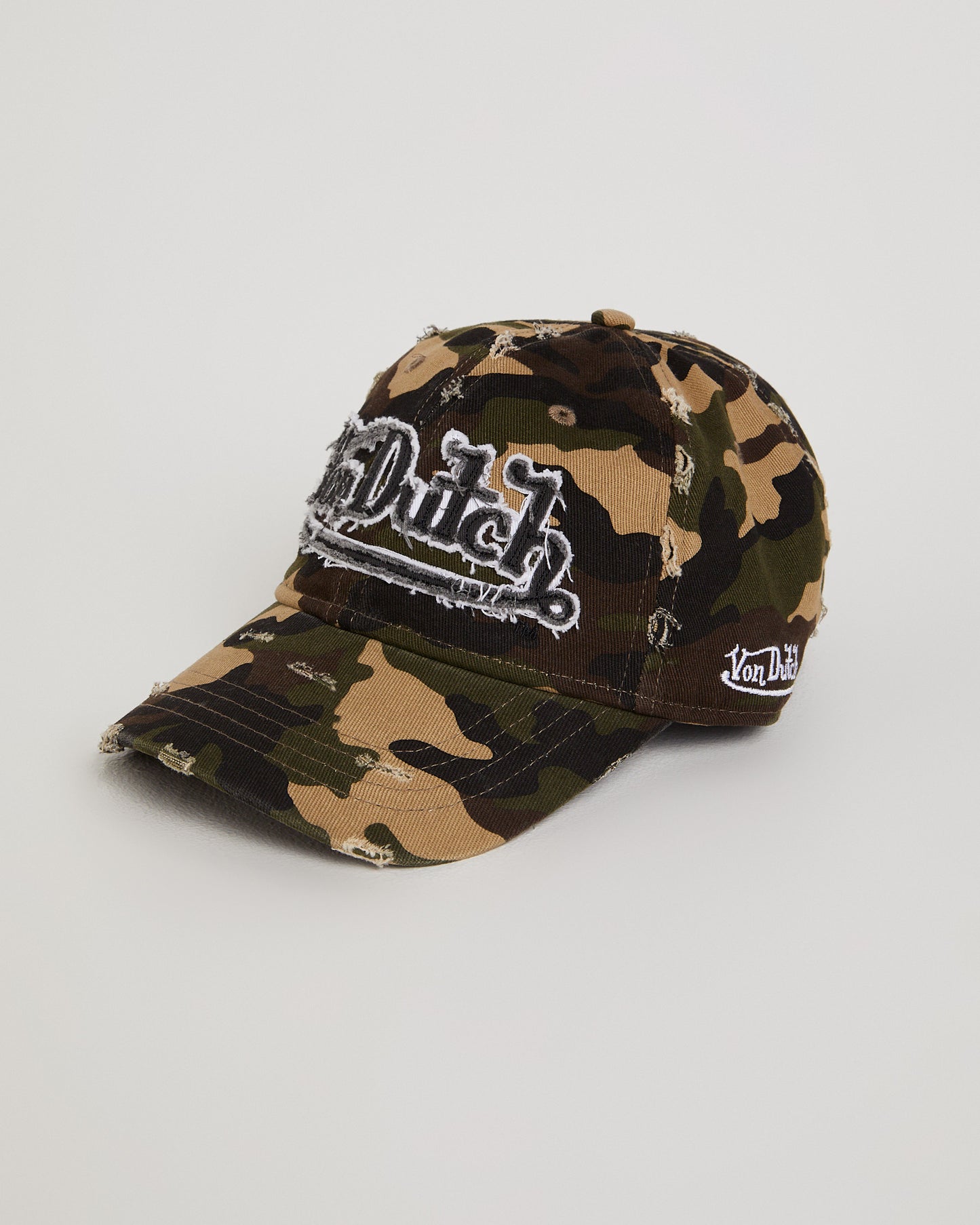 Destroyed Twill Logo Dad Cap