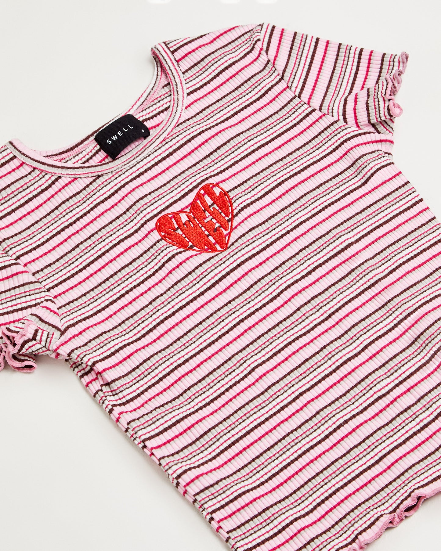 Charlotte Striped Ribbed T-Shirt