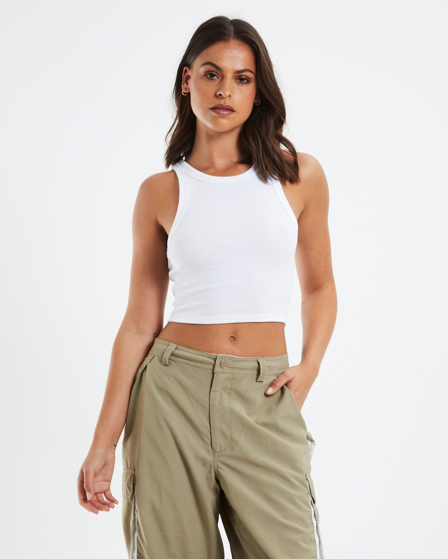 High Neck Crop Top