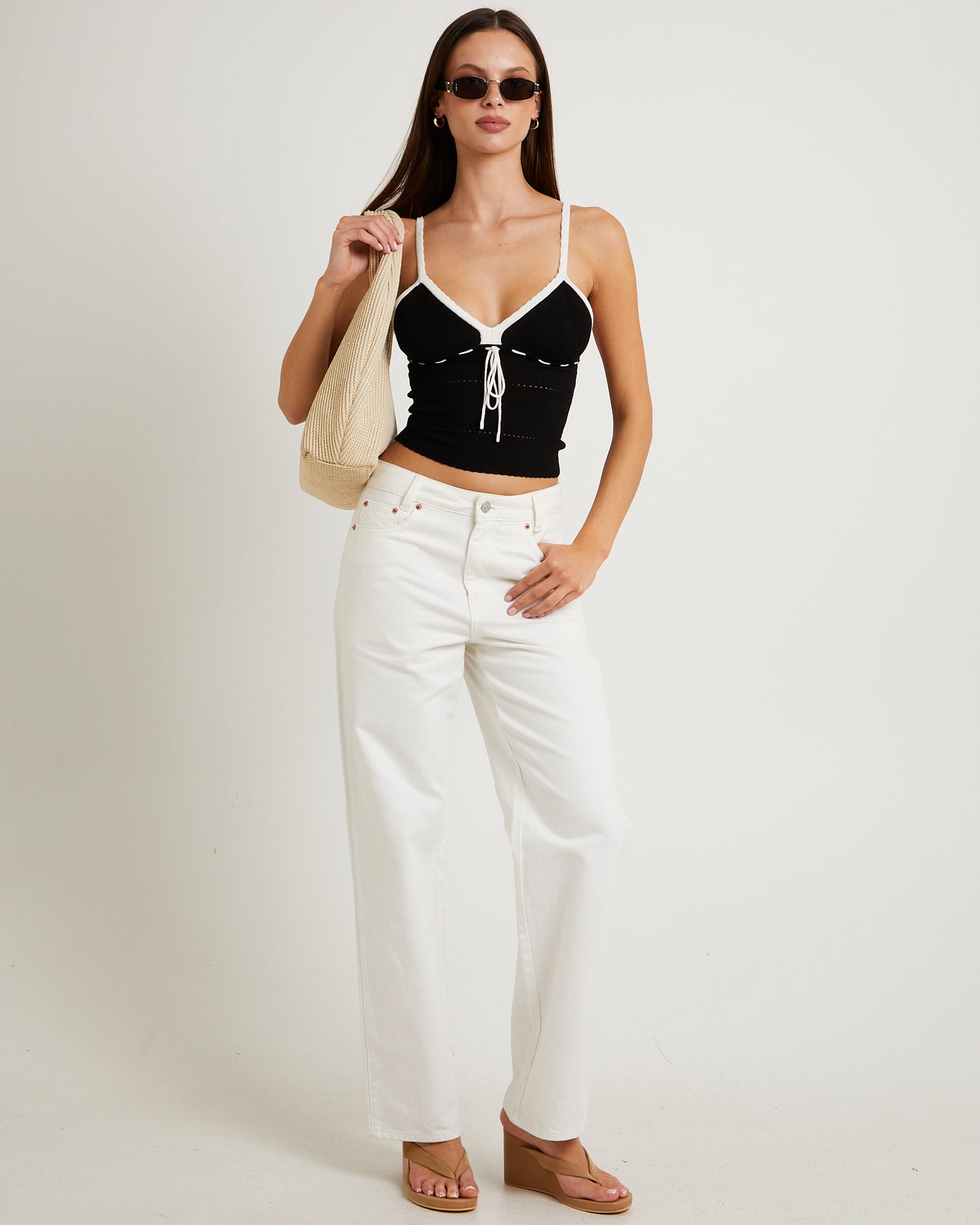 Arielle Contrast Knit Top