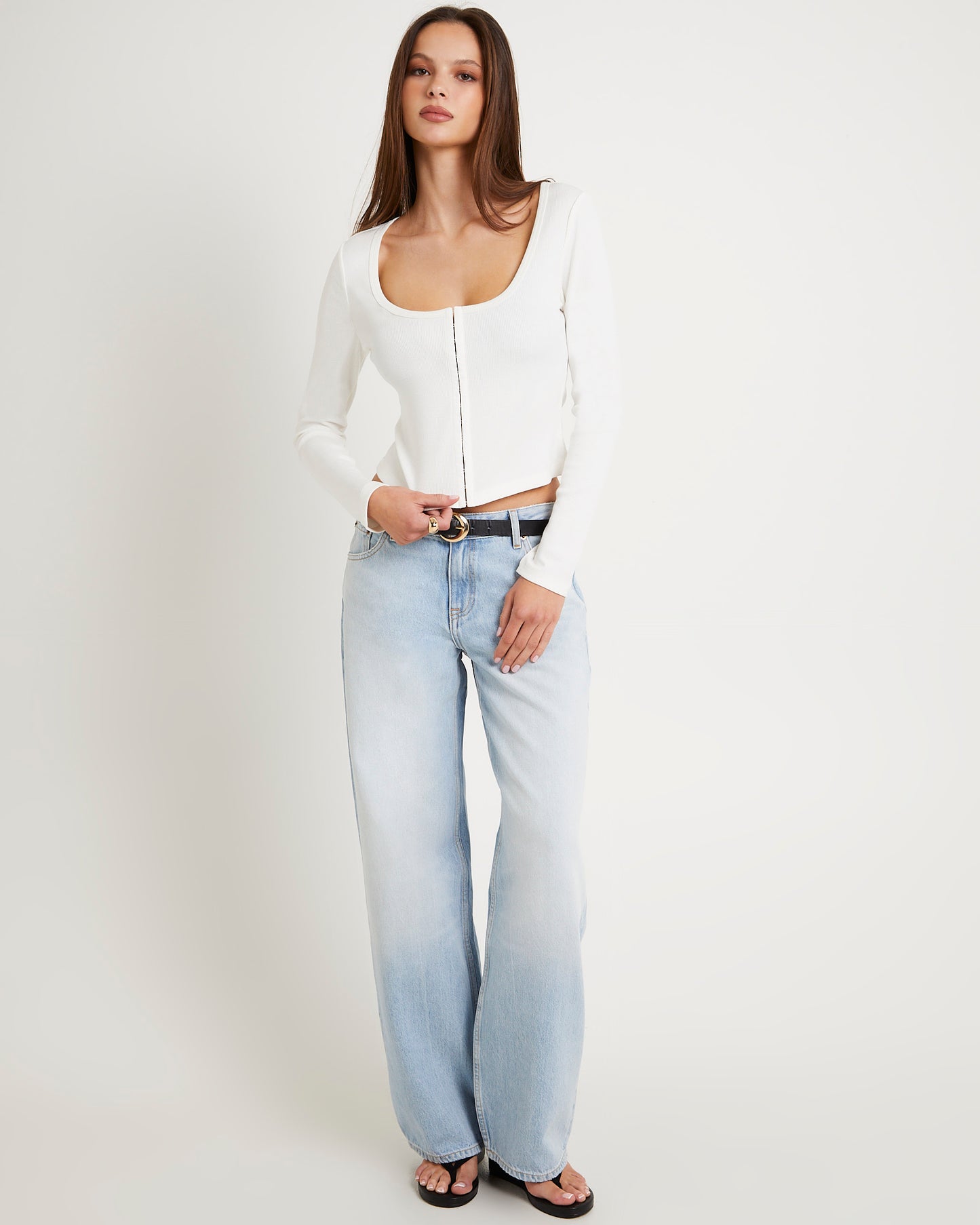 Dixie Corset Long Sleeve Top