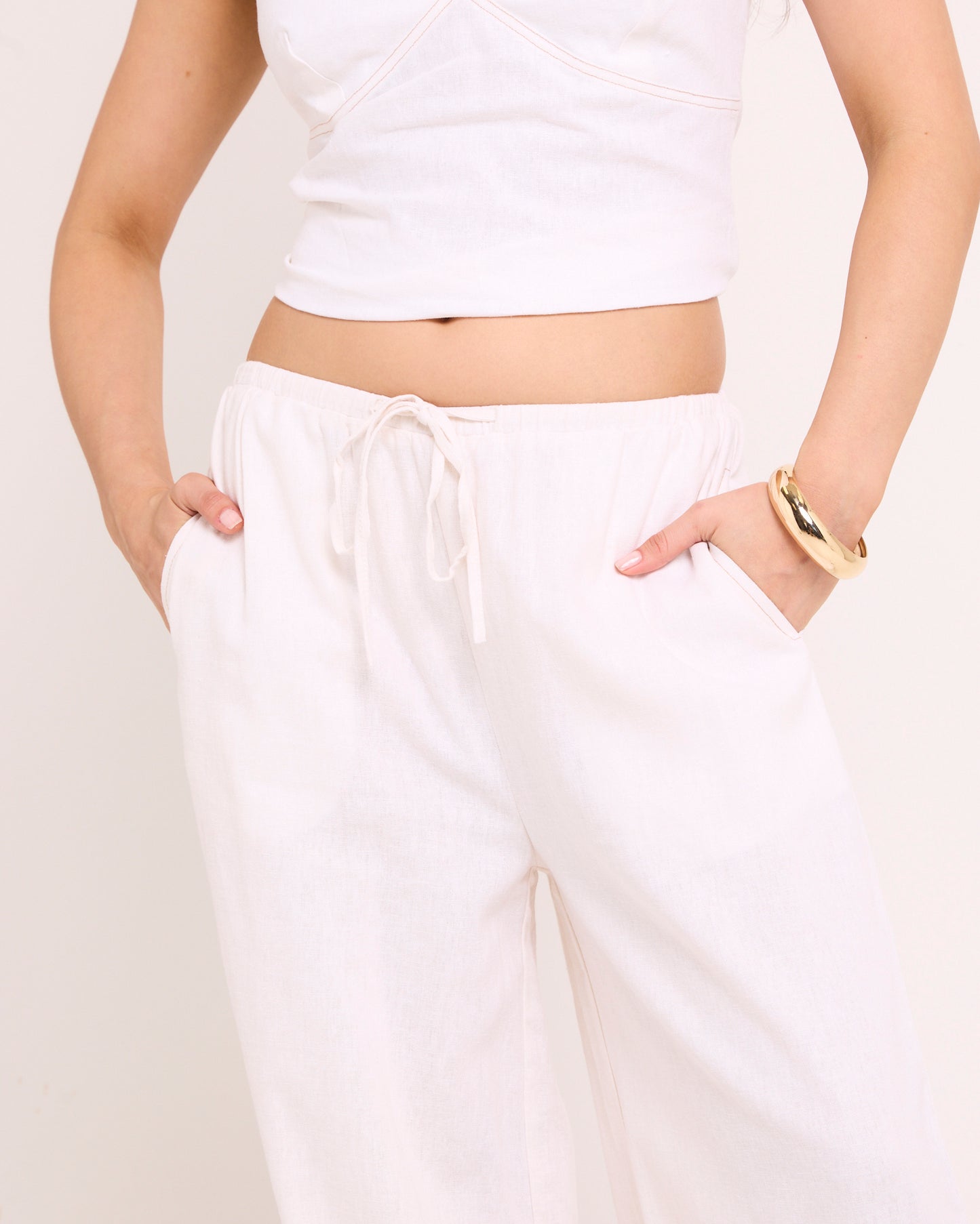 Hideaway Linen Wide Leg Pants