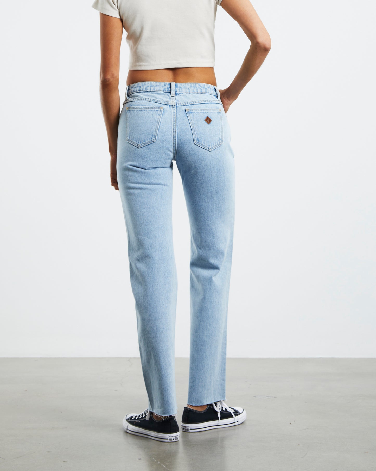 A 99 Low Rise Straight Denim Jeans