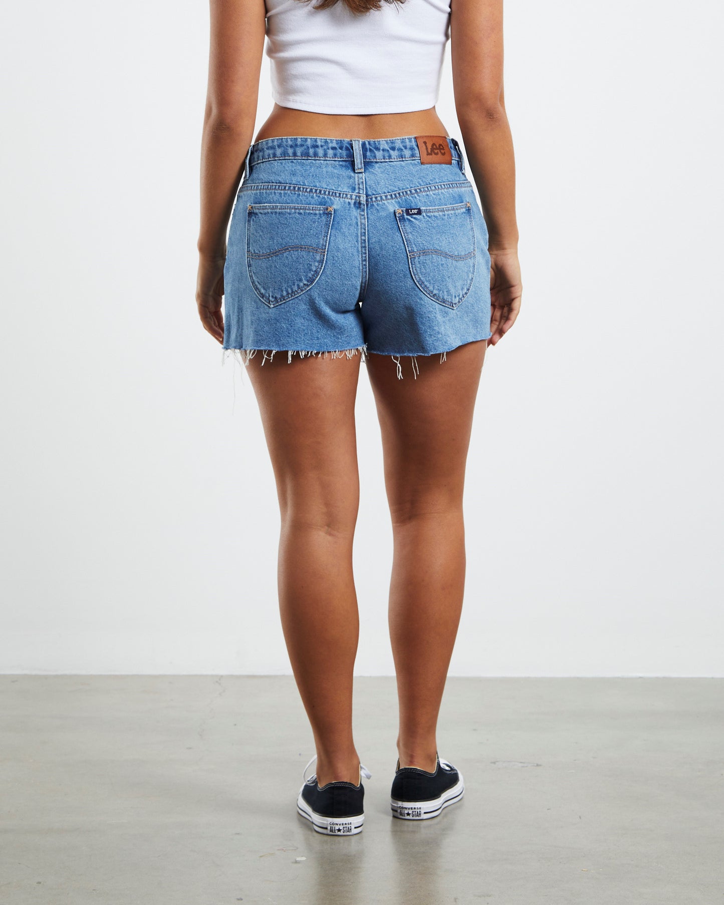 Y2K Low Relaxed Shorts Hemporium Blue