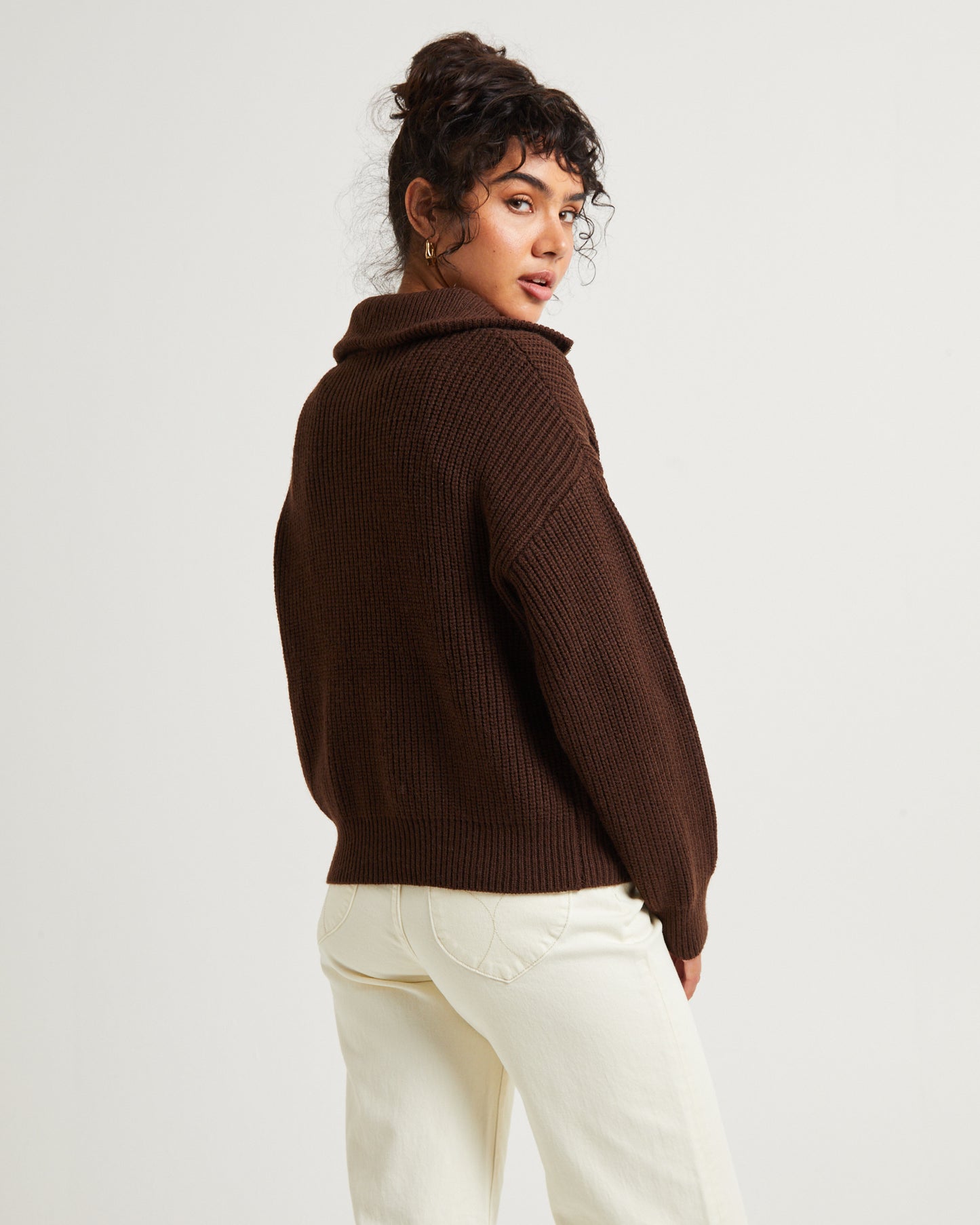 Ezra Half Zip Knit Pull Over