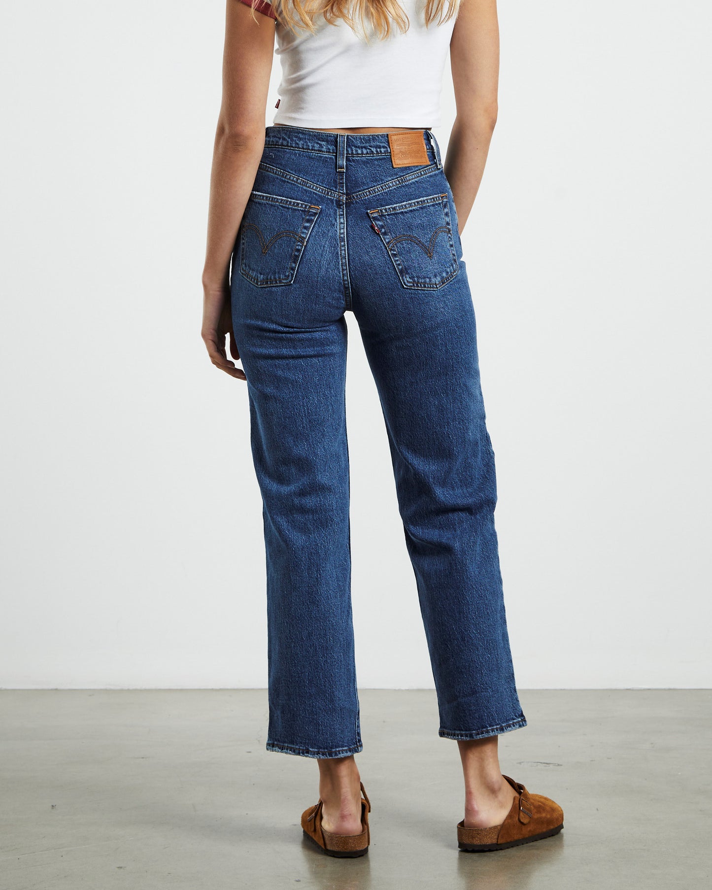 Ribcage Straight Jeans Valley View Blue