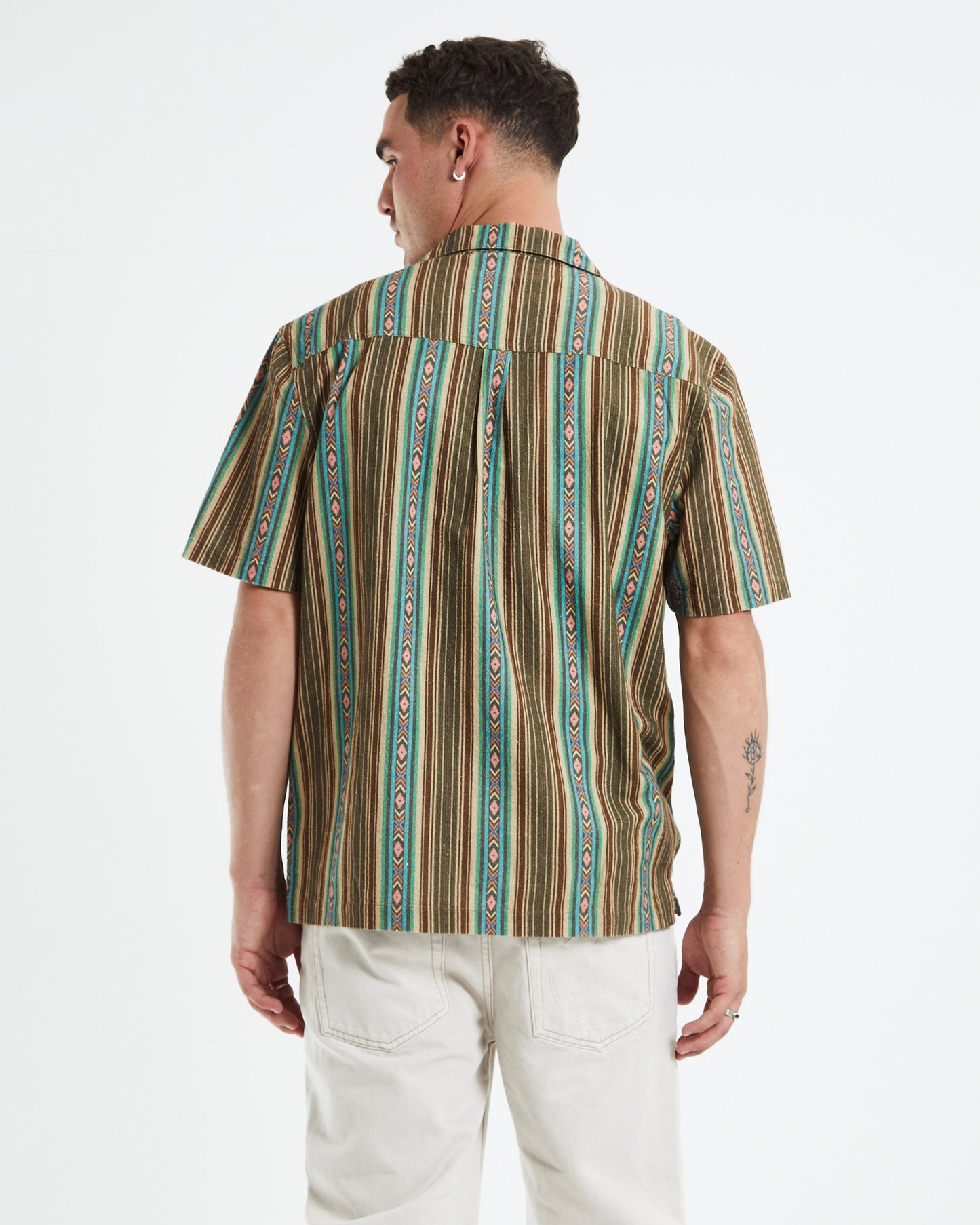 Resort Short Sleeve Shirt Tide Stripe Multi