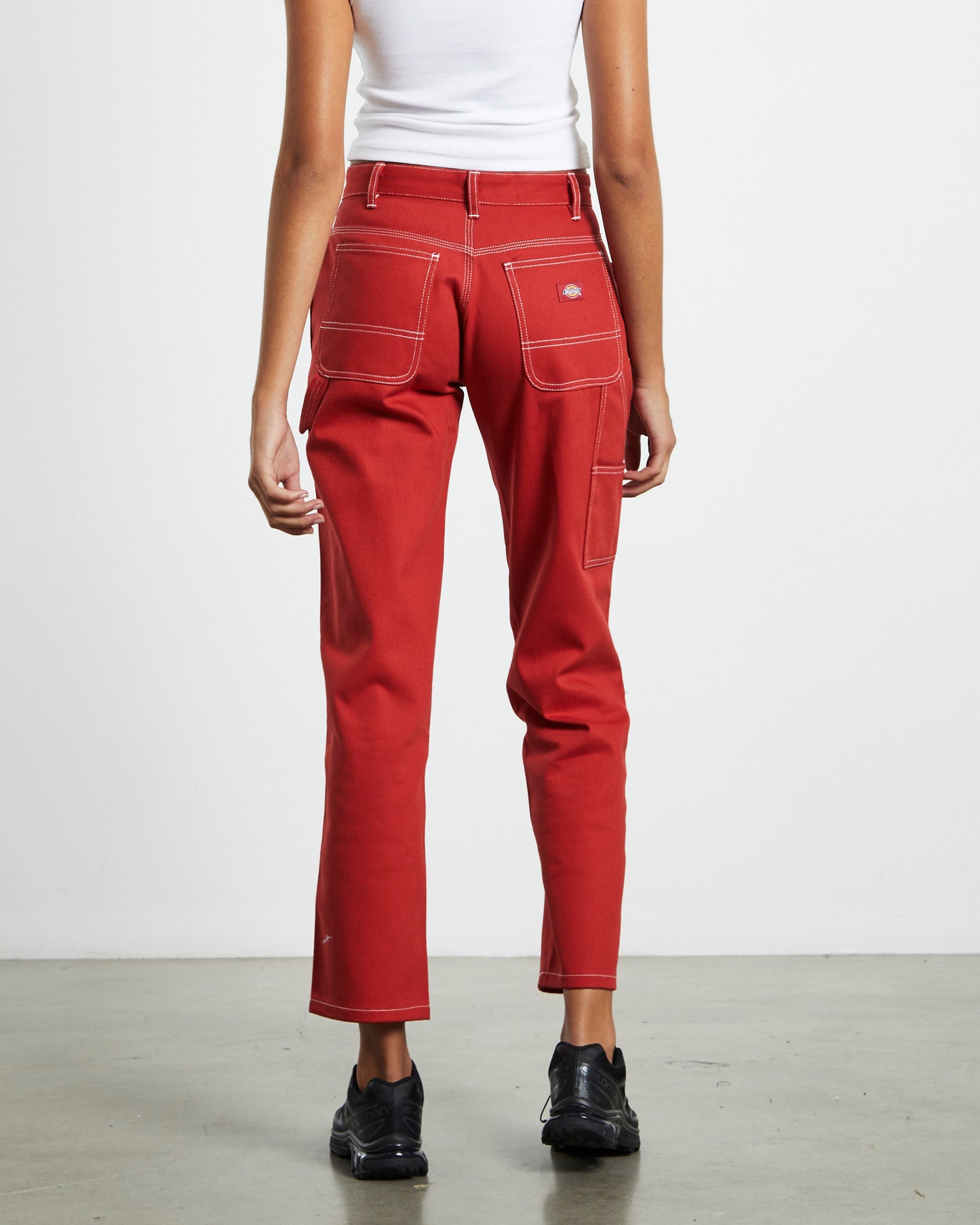 Low Rider Twill Carpenter Pants Cherry Red