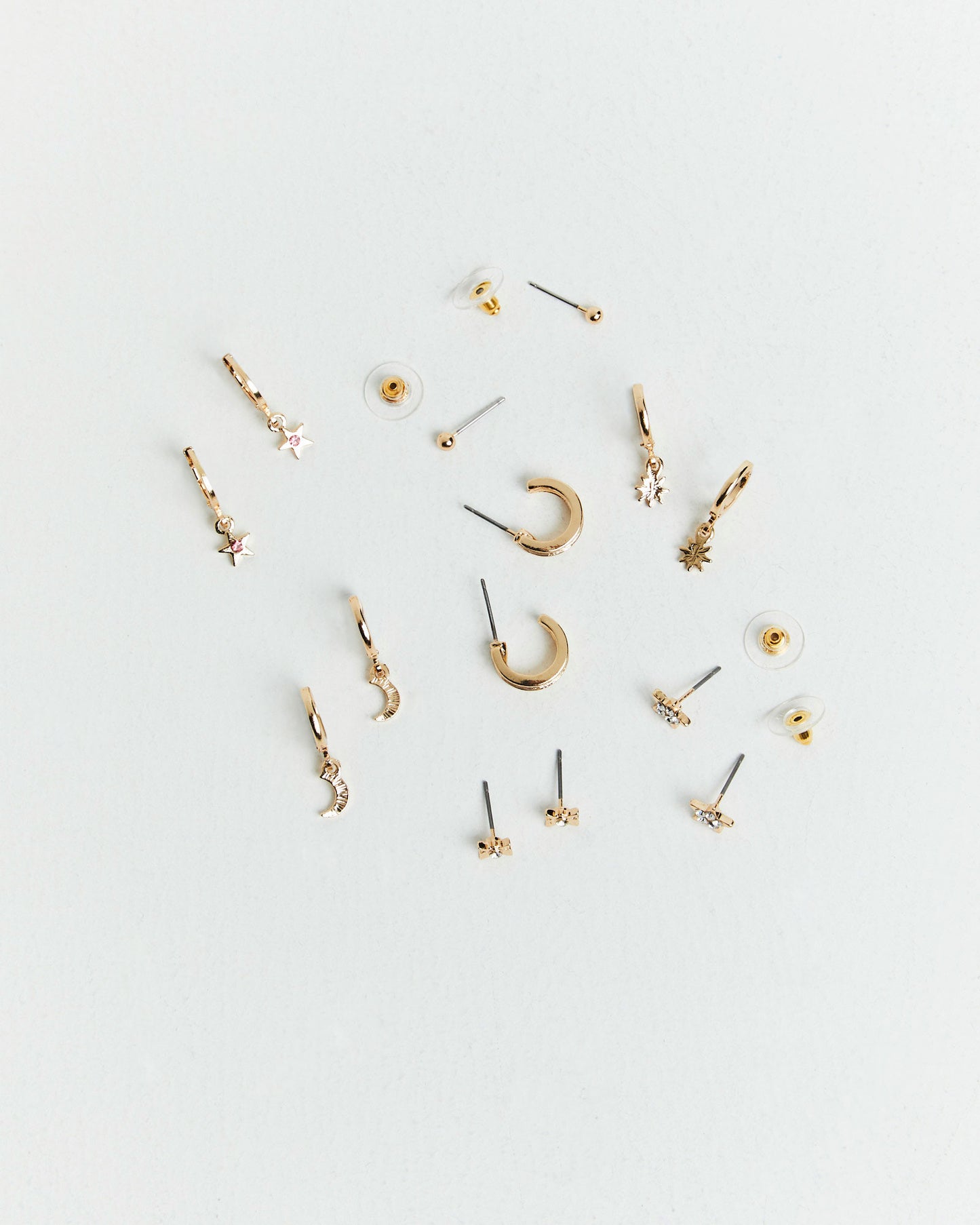 Lorena Earrings Pack in Gold