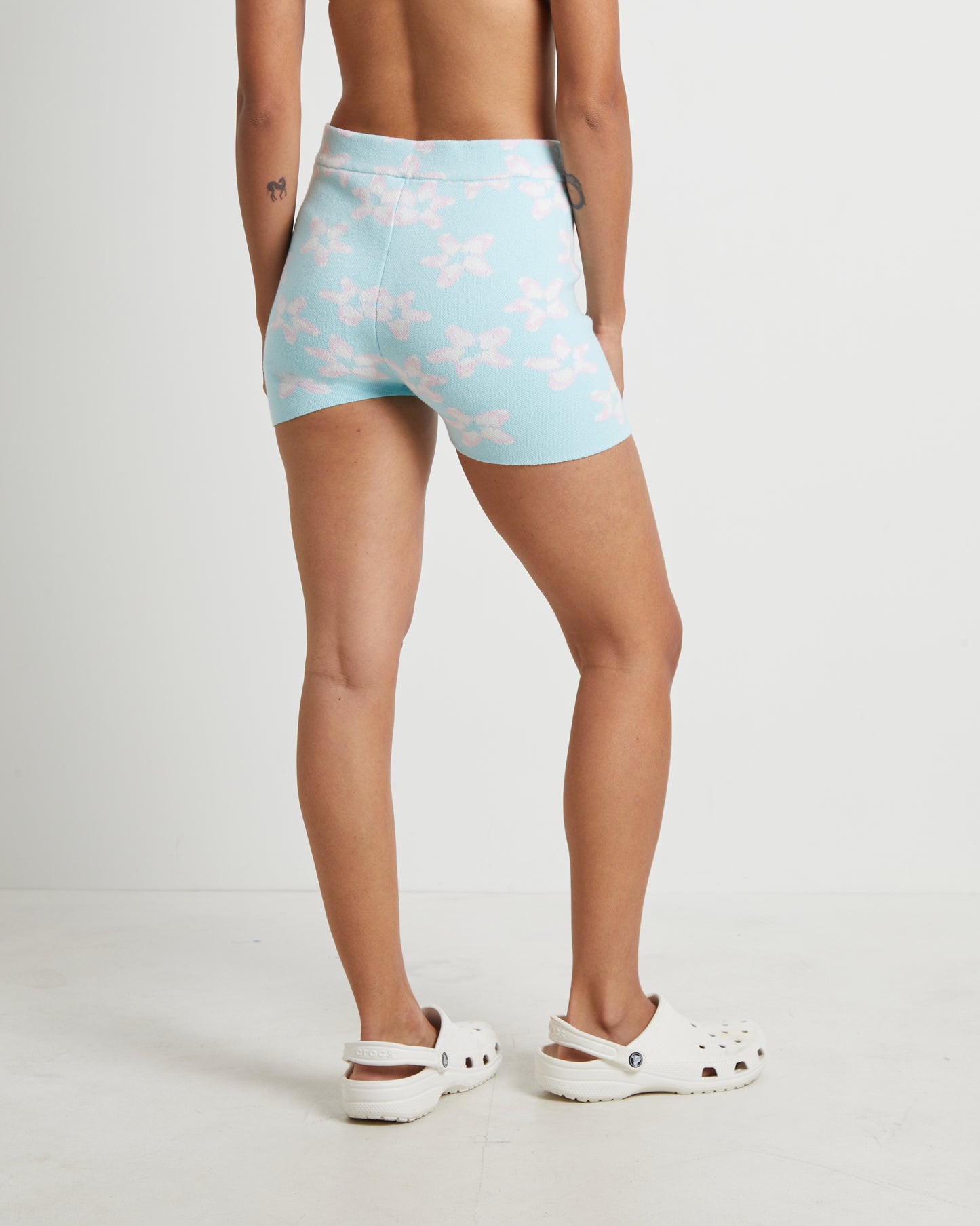Primavera Knitted Hot Shorts in Malibu