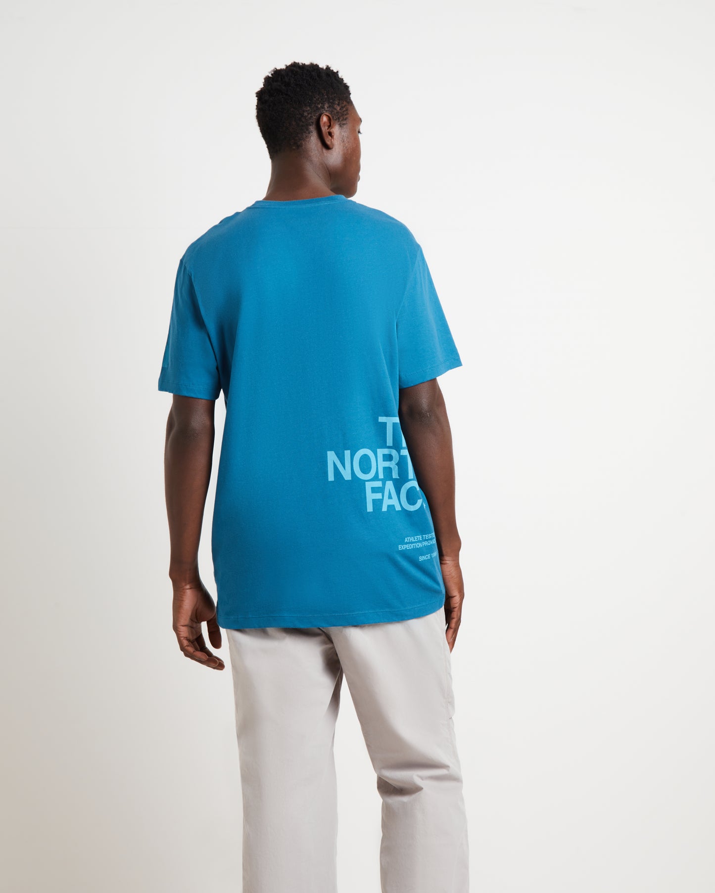 Short Sleeve Brand Proud T-Shirt in Blue Coral