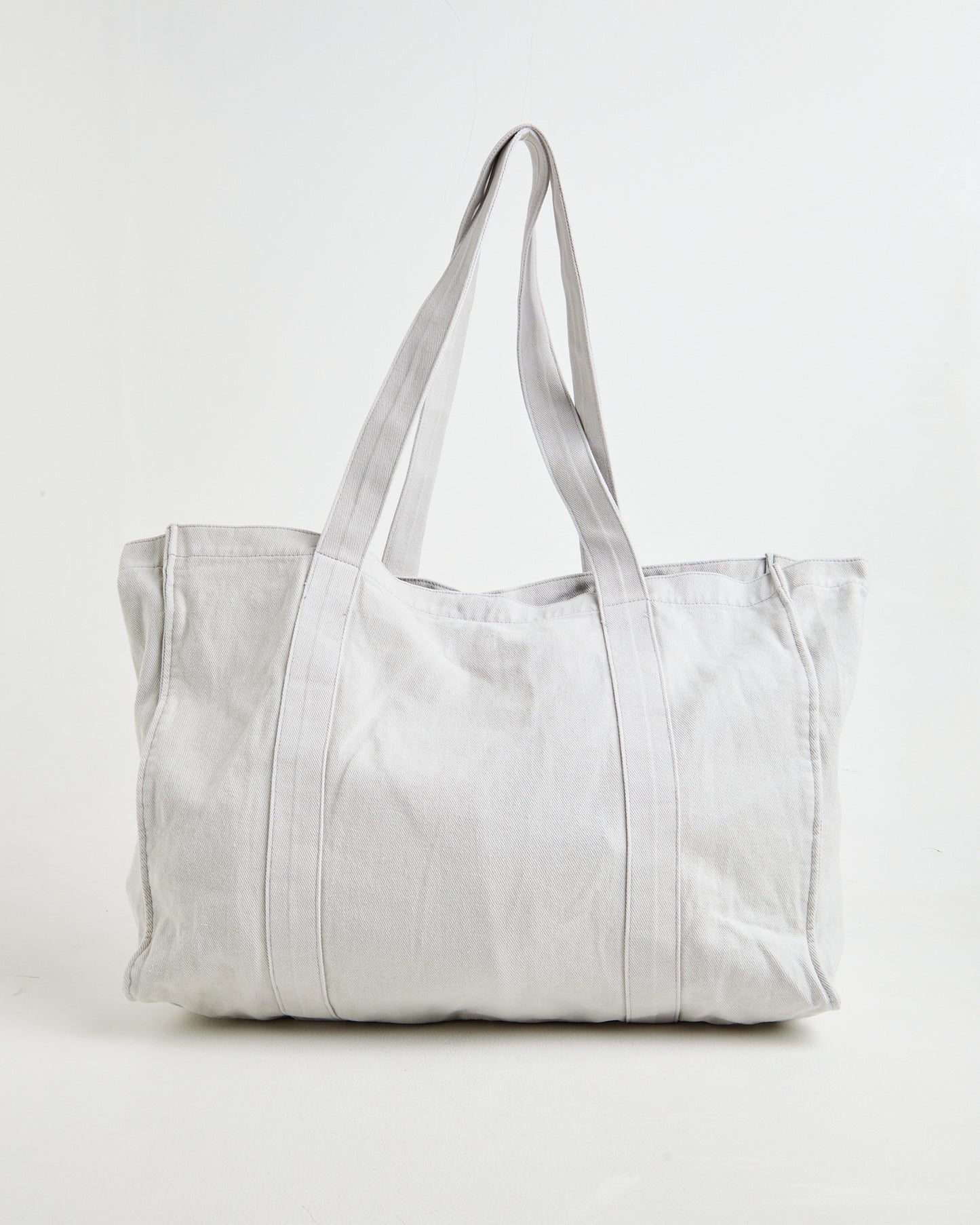 Stonewashed Tote Bag in Grey