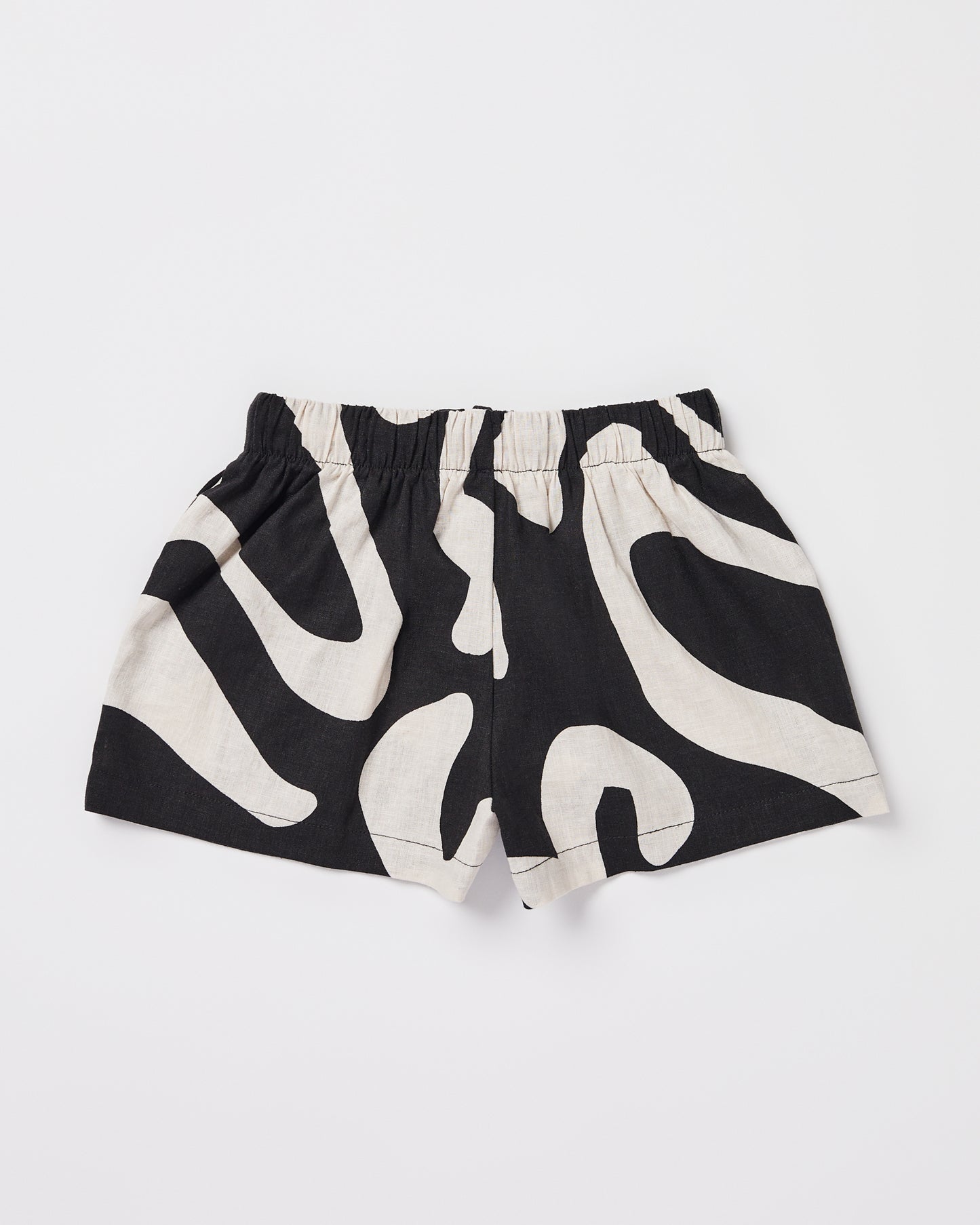 Girls Charlie Swirl Shorts in Black