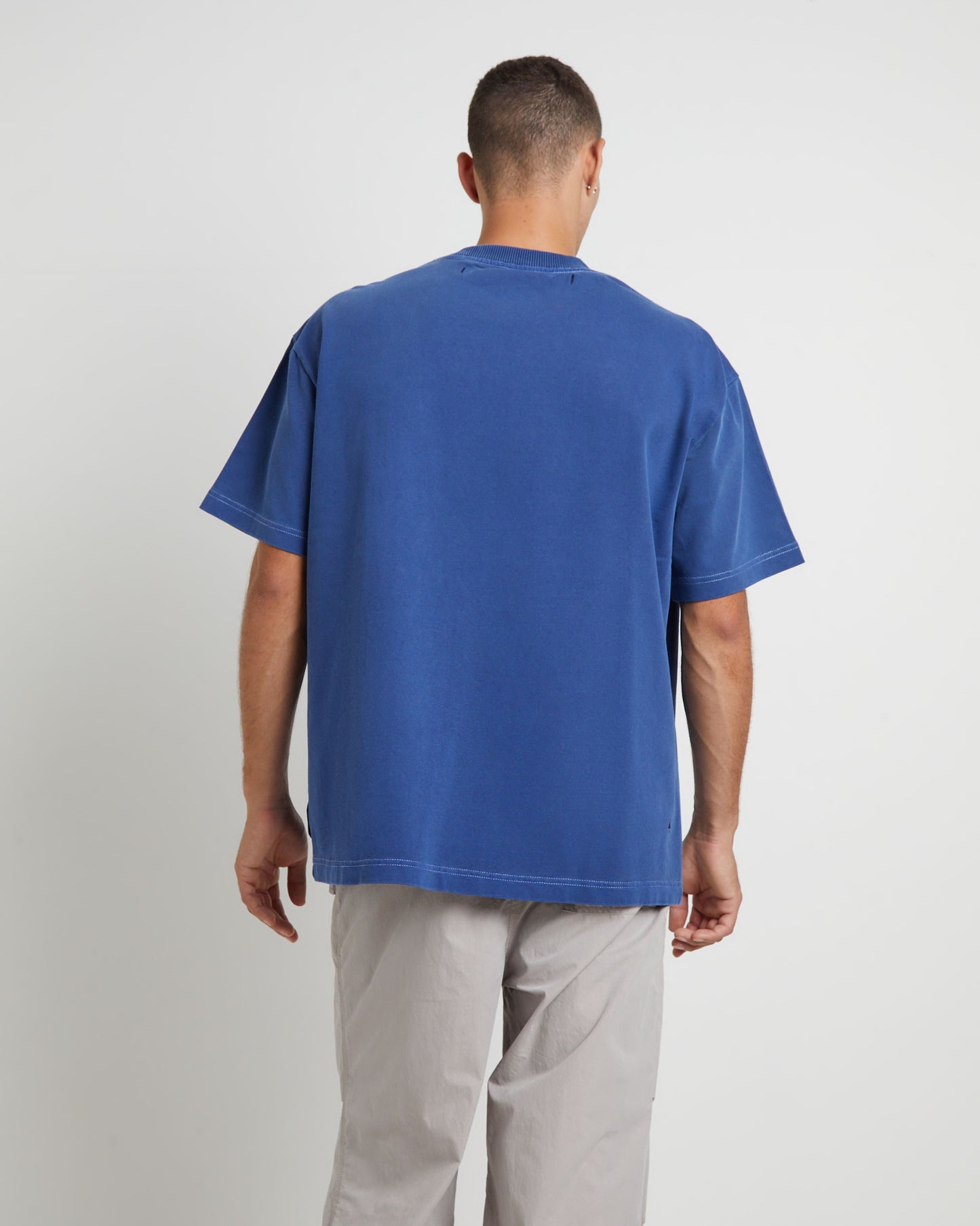 Killie Contrast Short Sleeve T-Shirt in Navy
