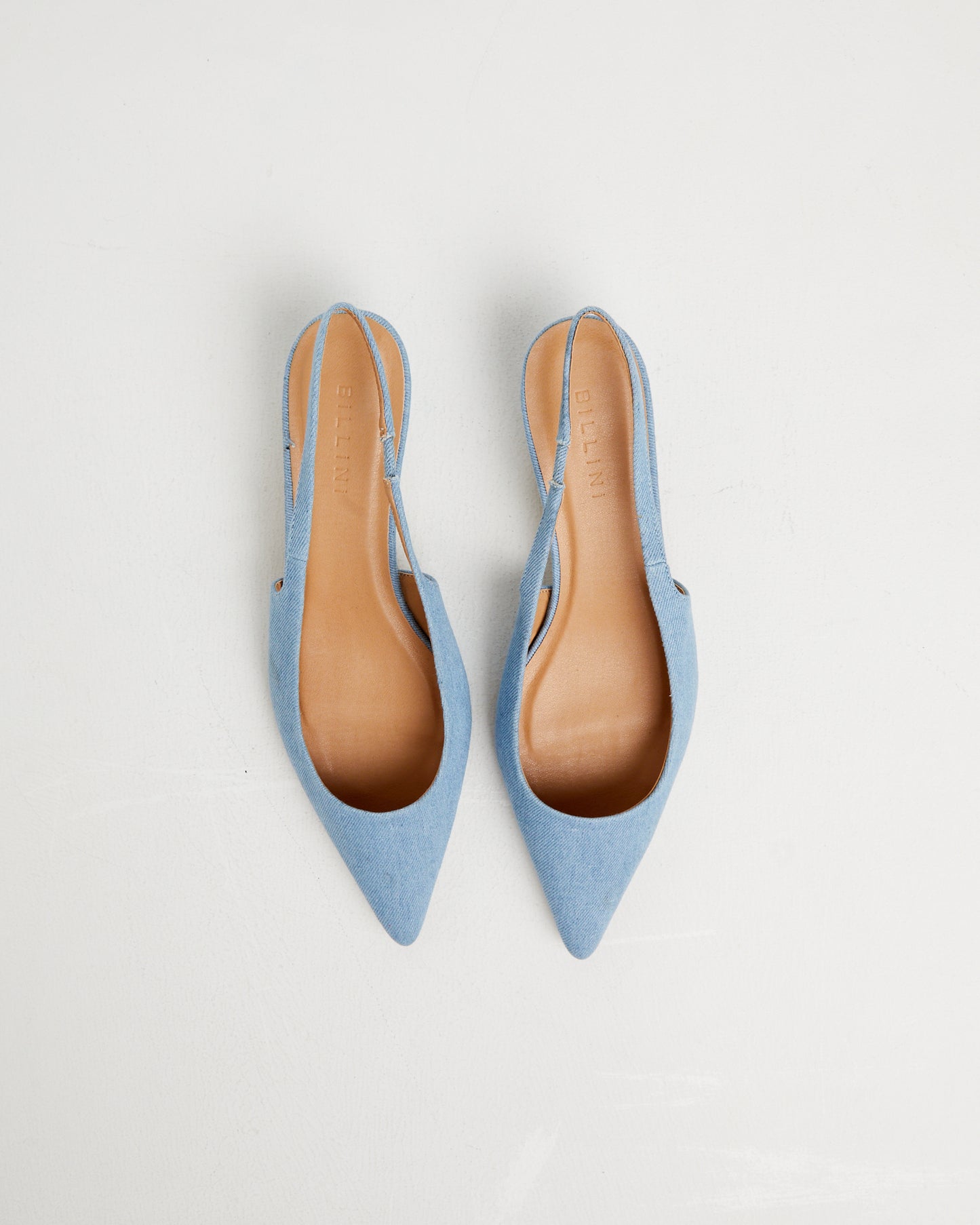 Felina Kitten Heels in Blue Denim