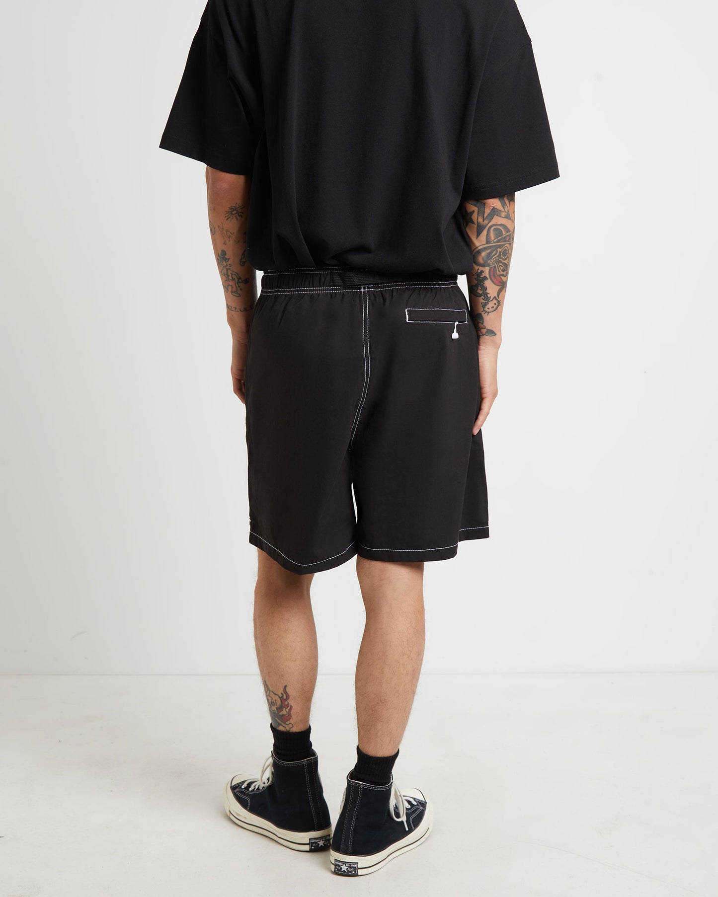 Ripstop Mountain Shorts in Black