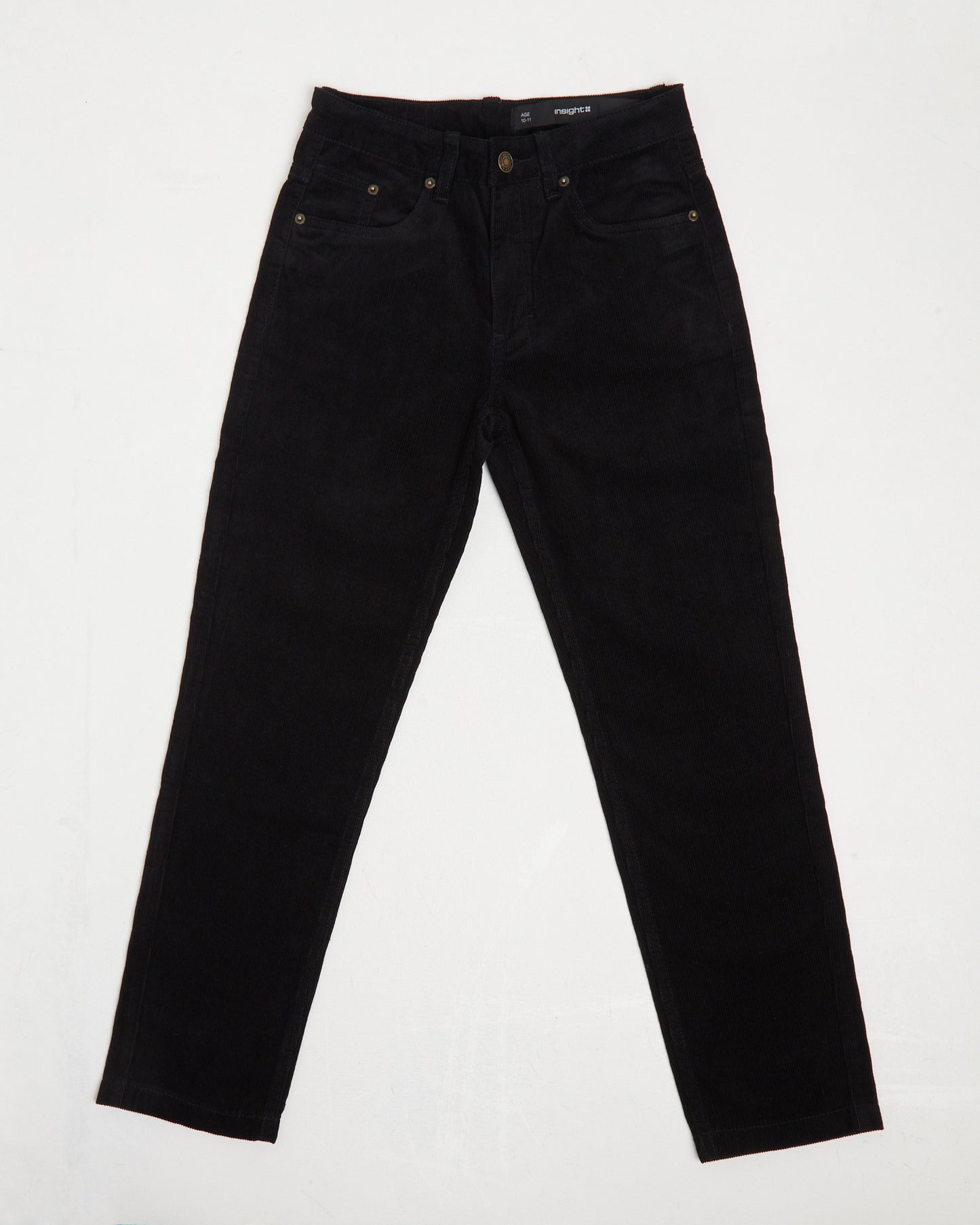 Teen Boys Switch Cord Pants in Dusty Black