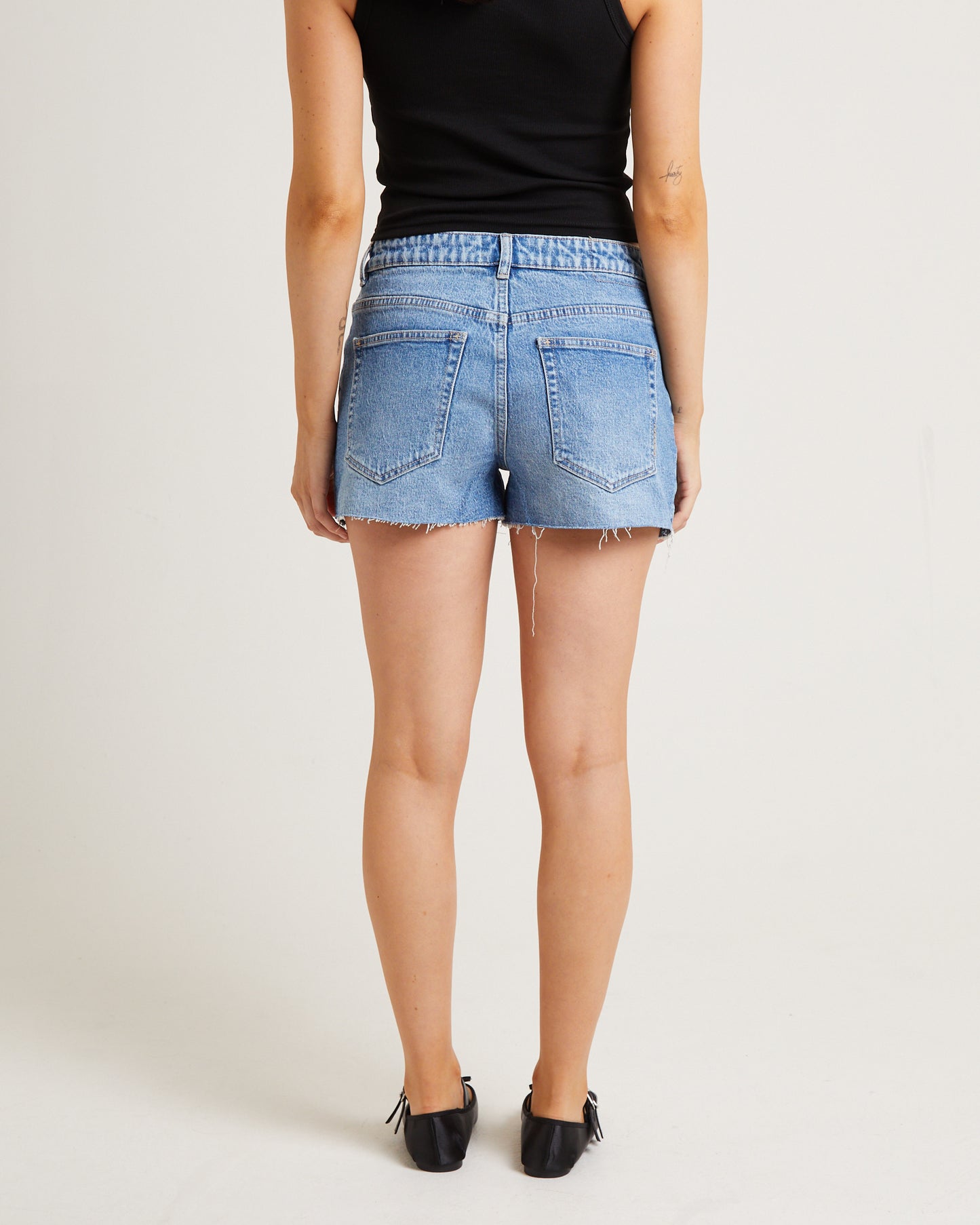 Daria Denim Shorts in Tempo