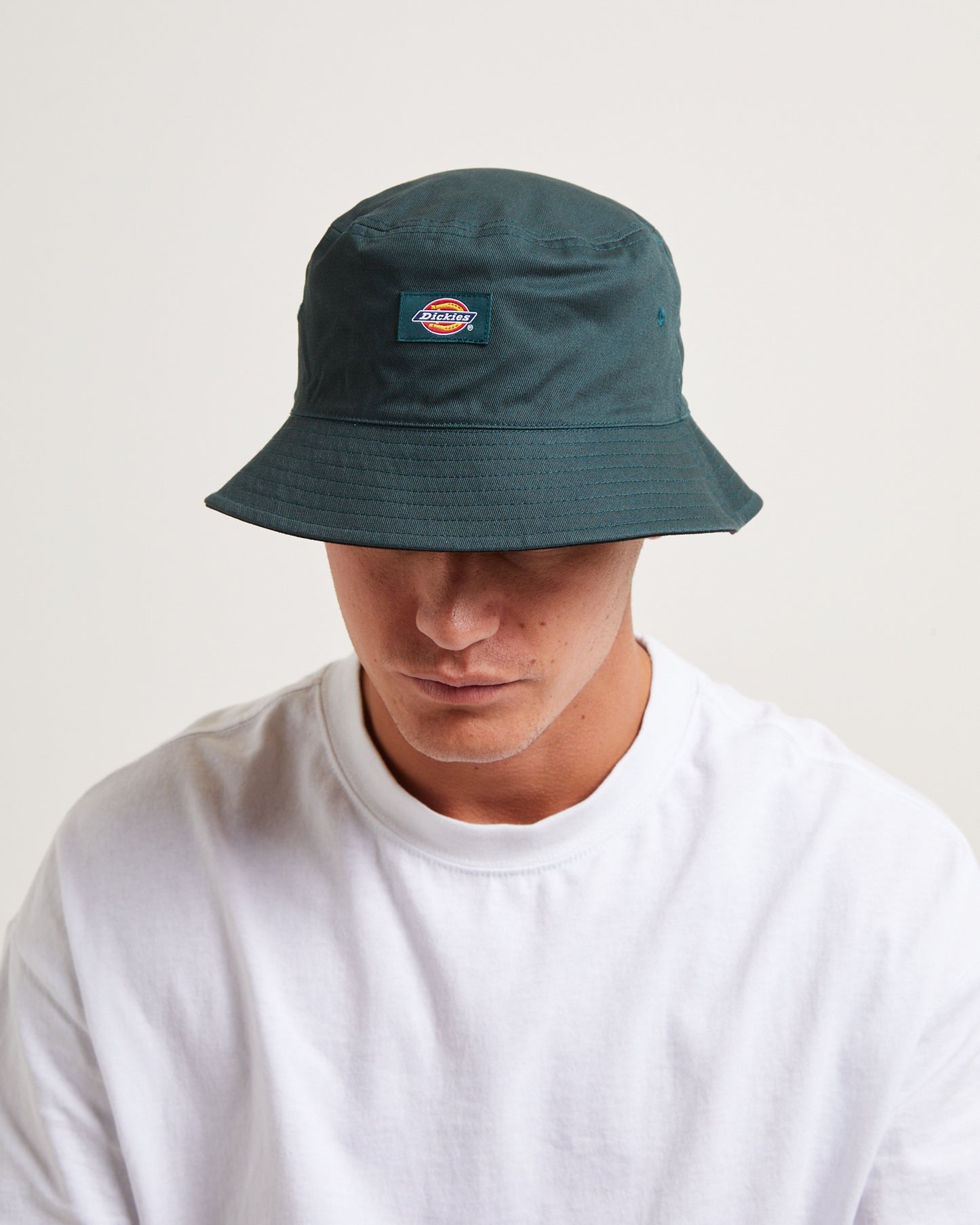 Classic Label Reversible Bucket Hat in Black/Spruce