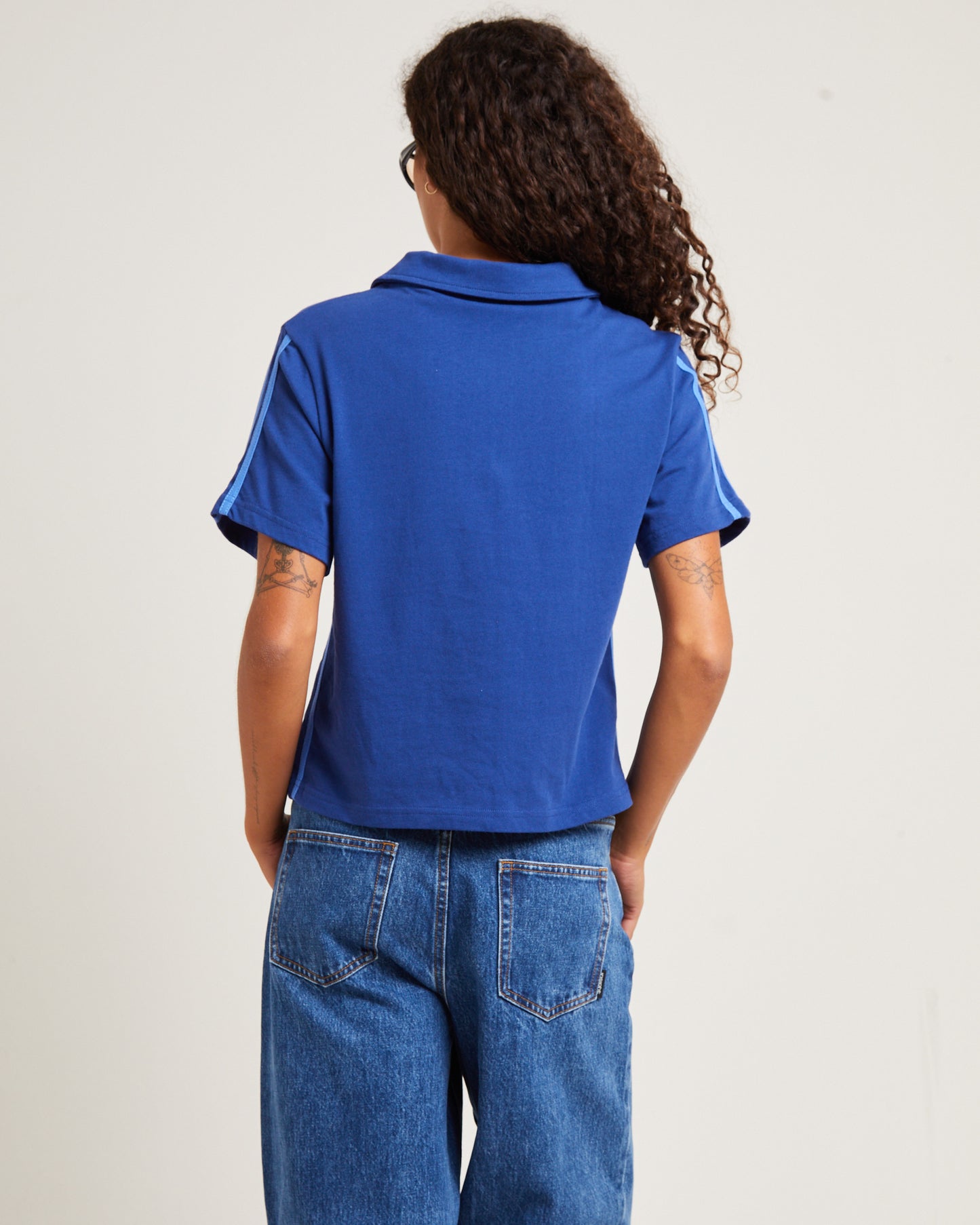 Into Nirvana Short Sleeve Polo Tee Navy