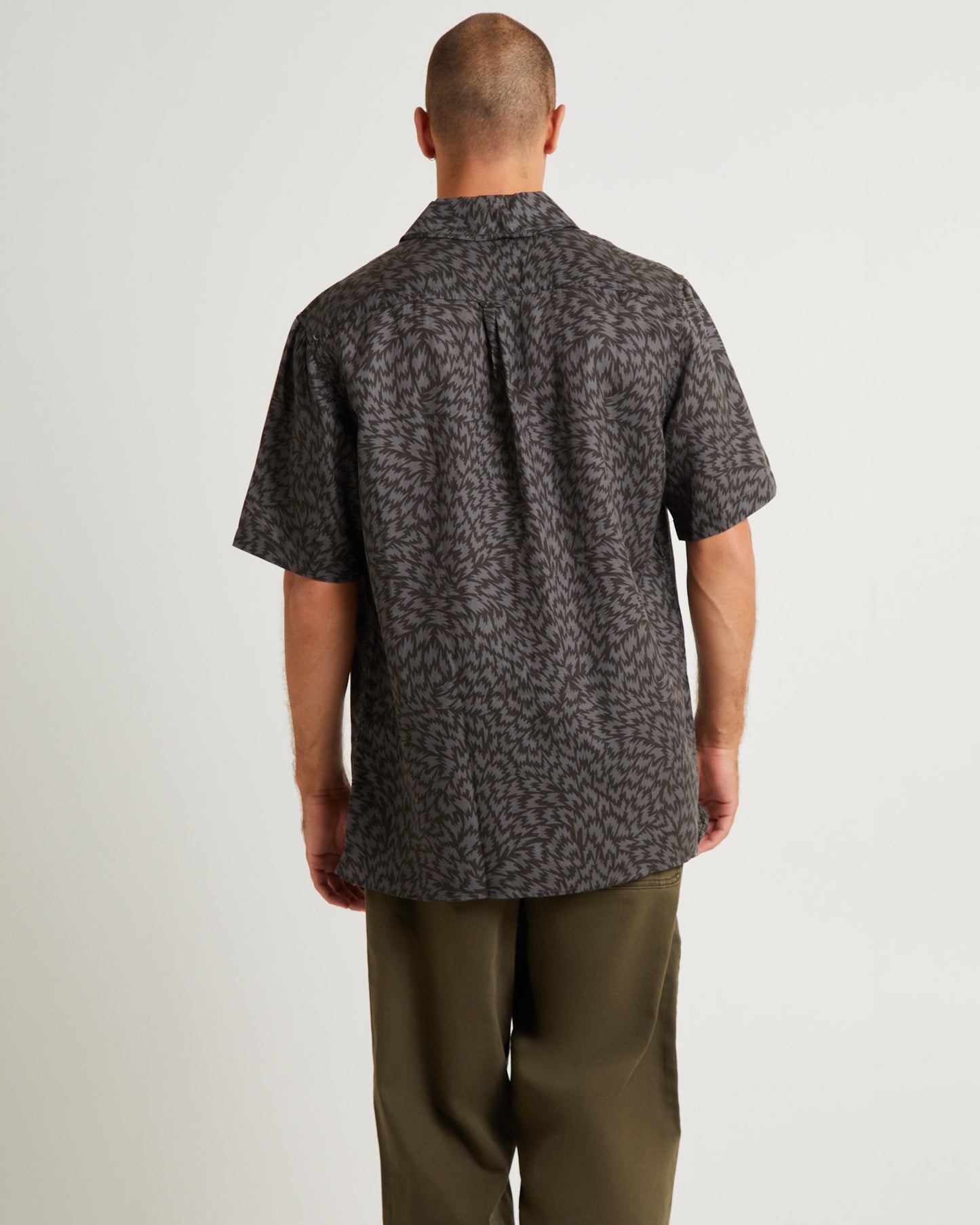 Curtis Short Sleeve Shirt Spike Black