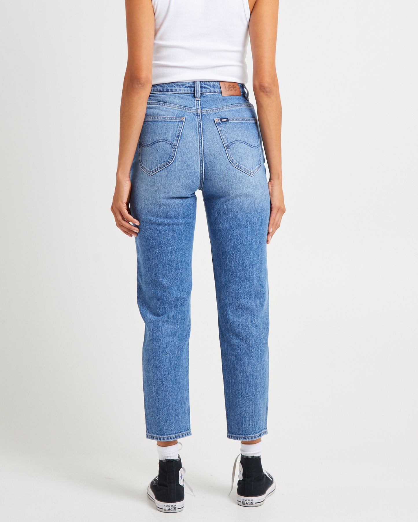 High Mom Denim Jeans Anemone
