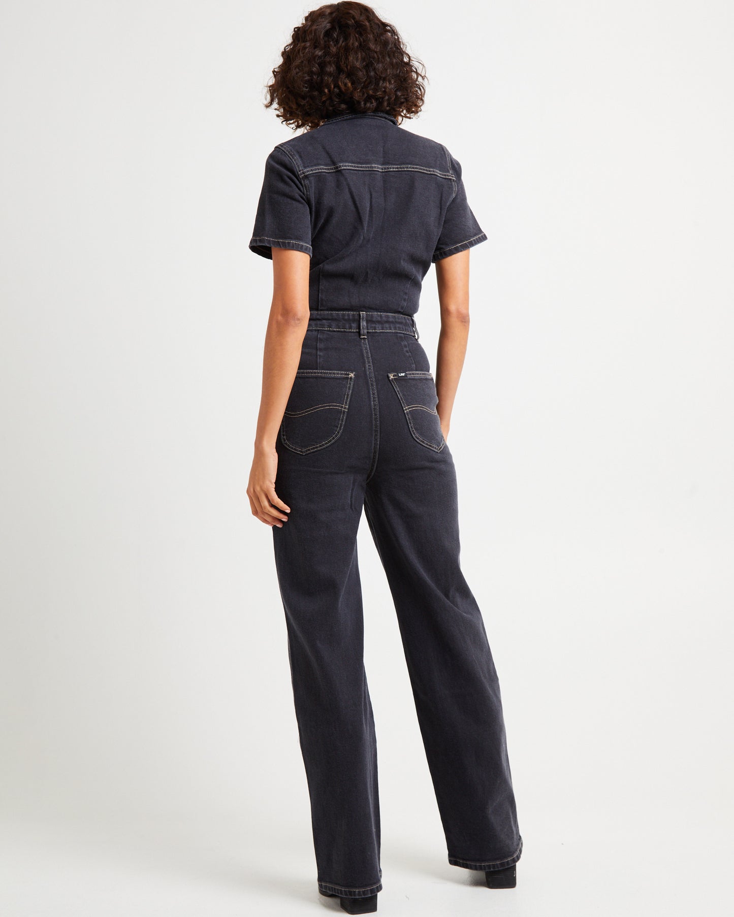 Grace Boilersuit Wideleg Hollaback Black