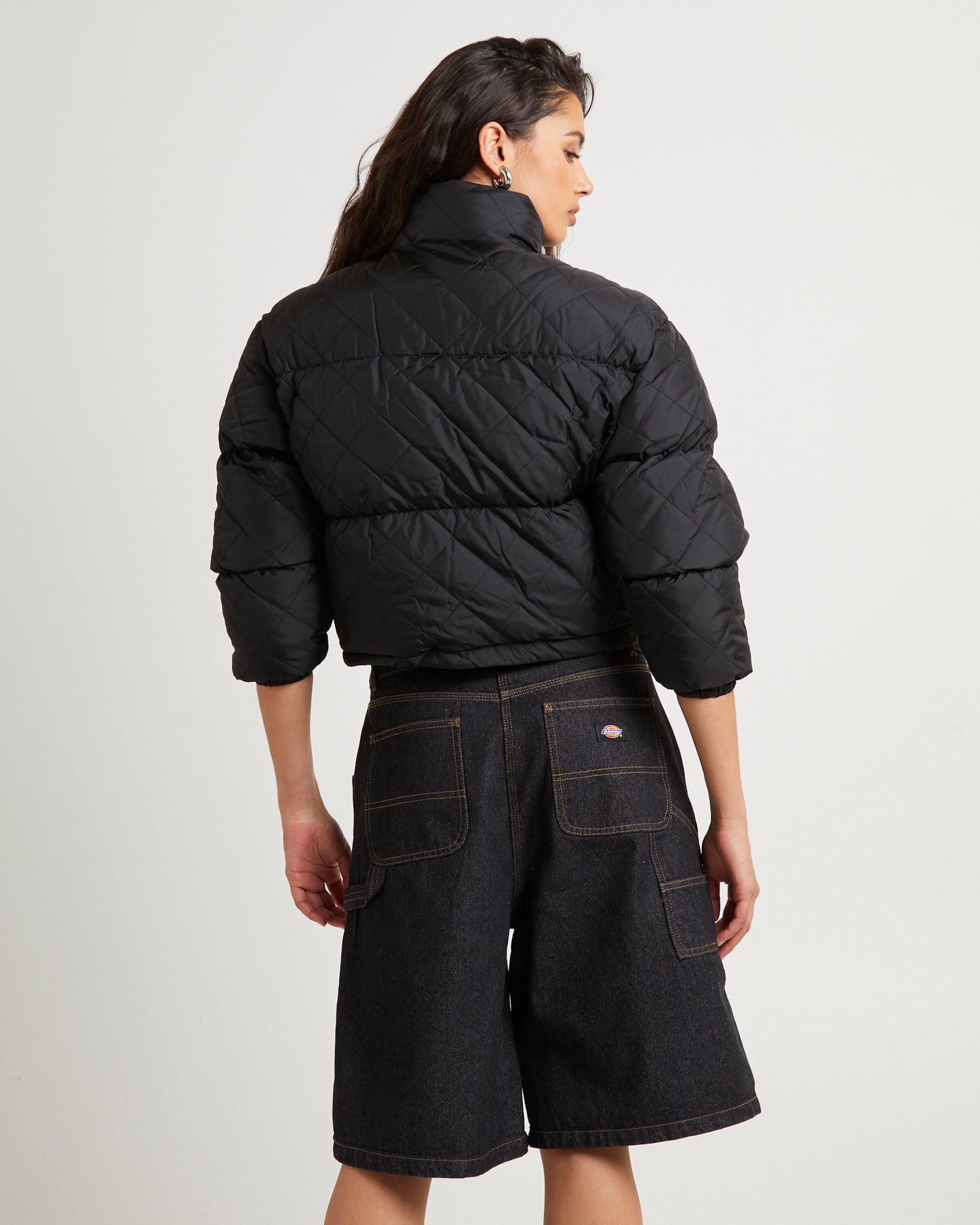 Lamkin Quilted Puffer Jacket Black