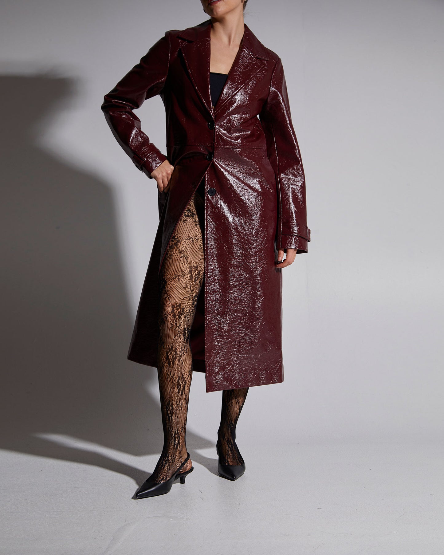 Floral Motif Sheer Tights