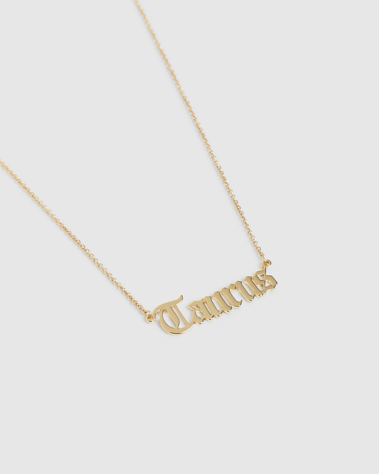 14k Taurus Star Sign Necklace