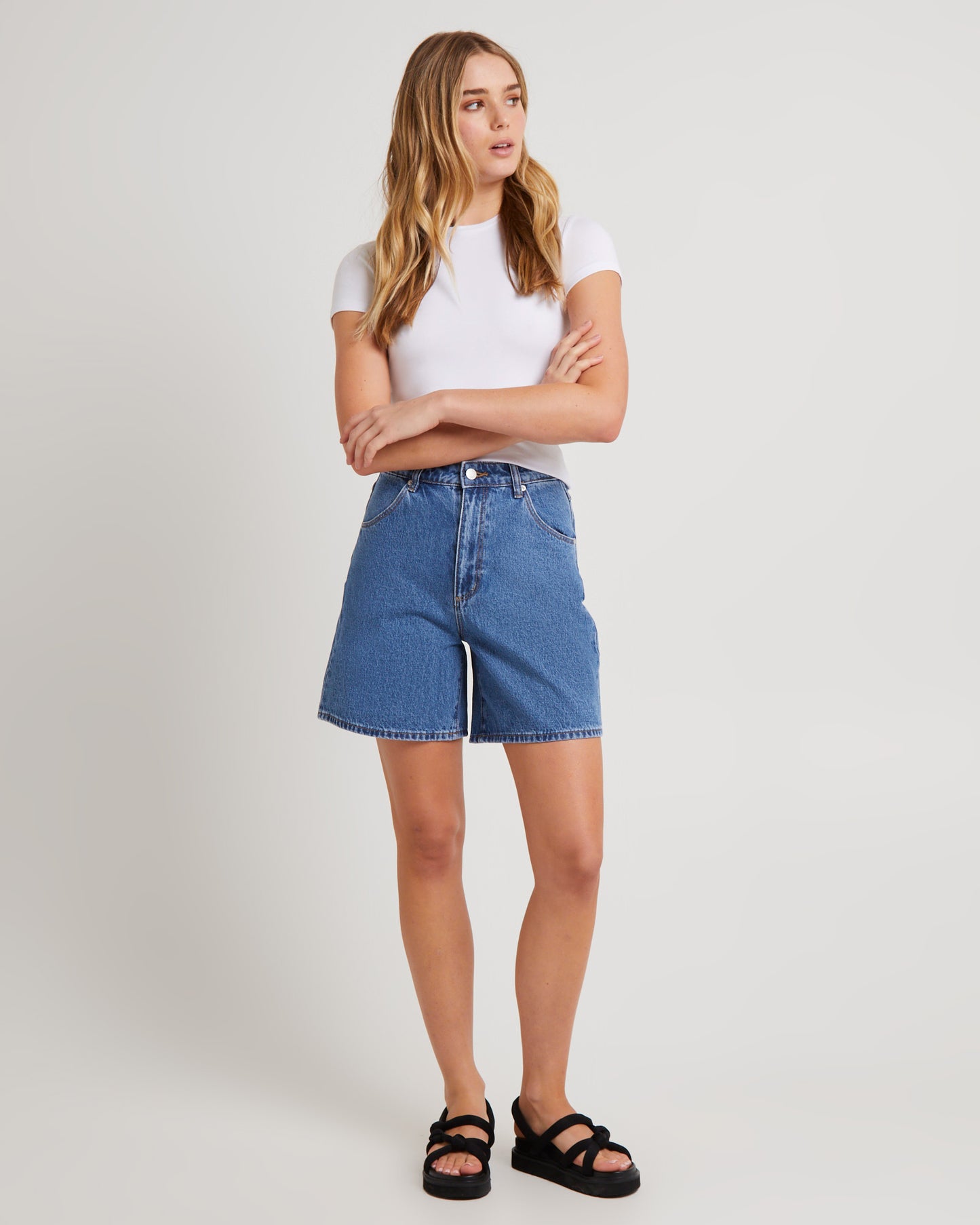 Super Mirage Denim Shorts Evie