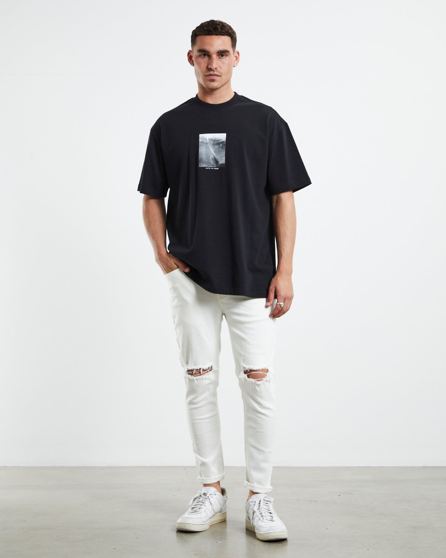 Offset Jeans White