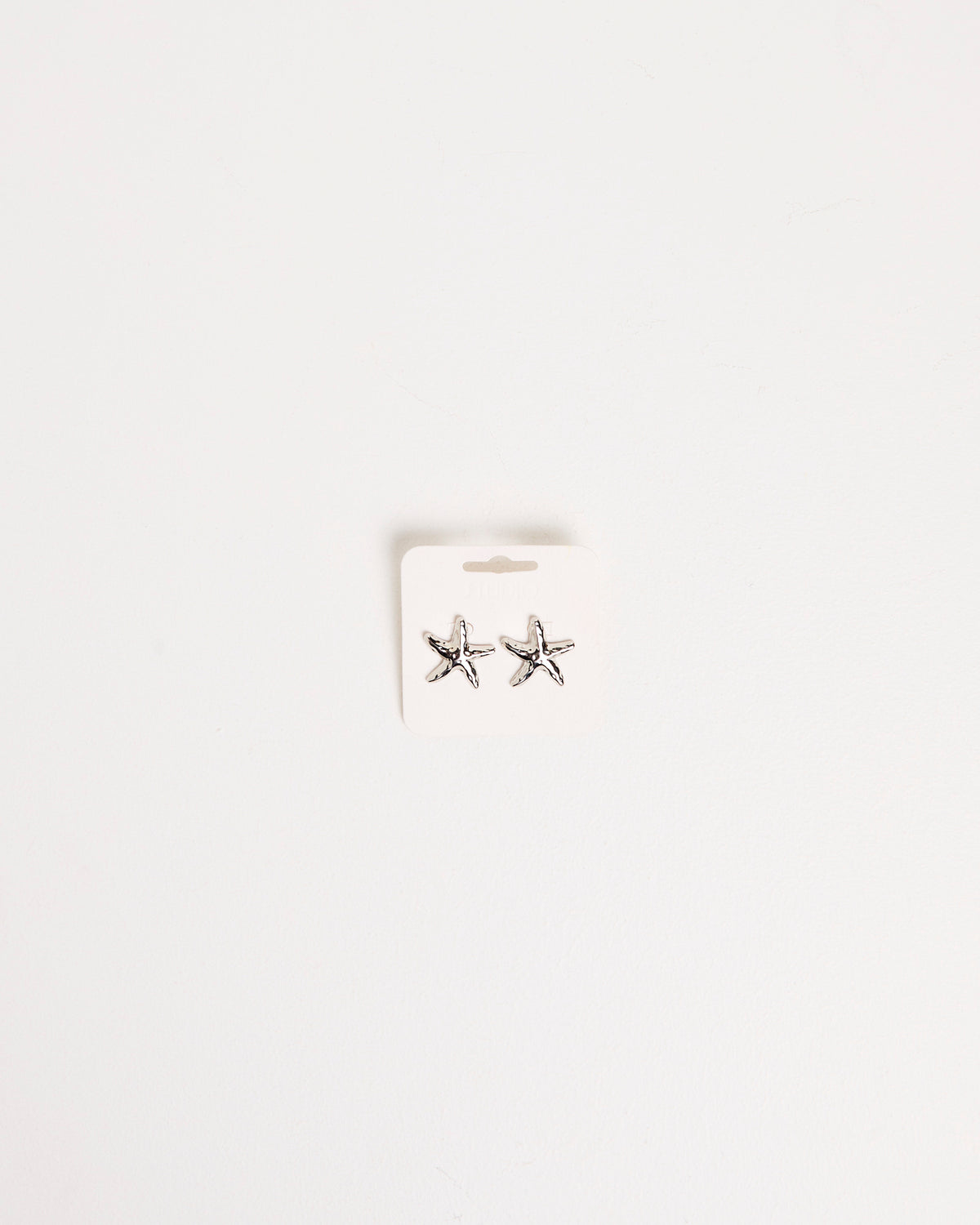 Aqua Starfish Earrings SILVER