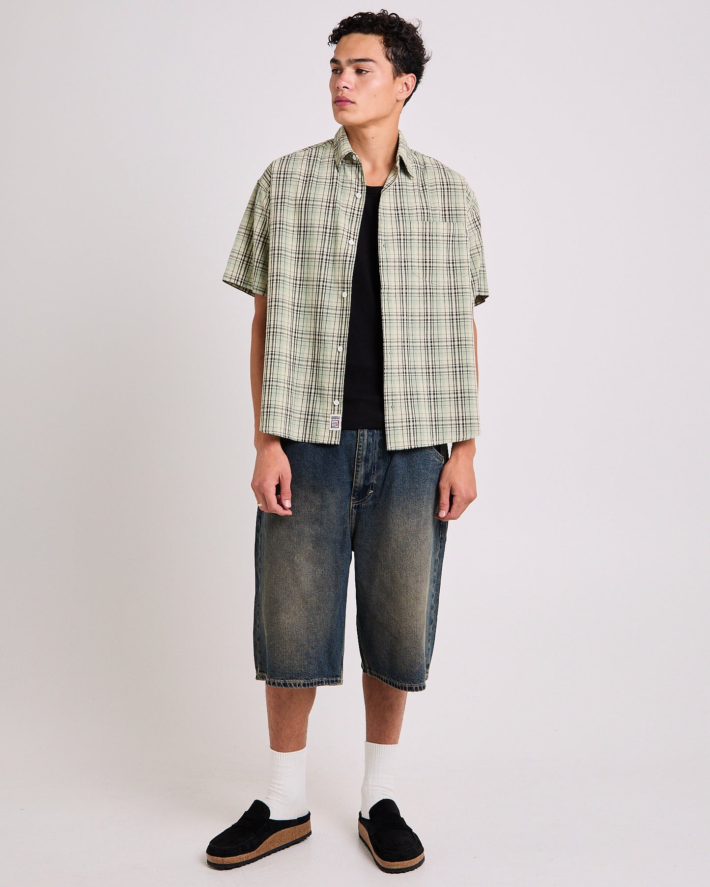 Ground Plaid Short Sleeve Shirt