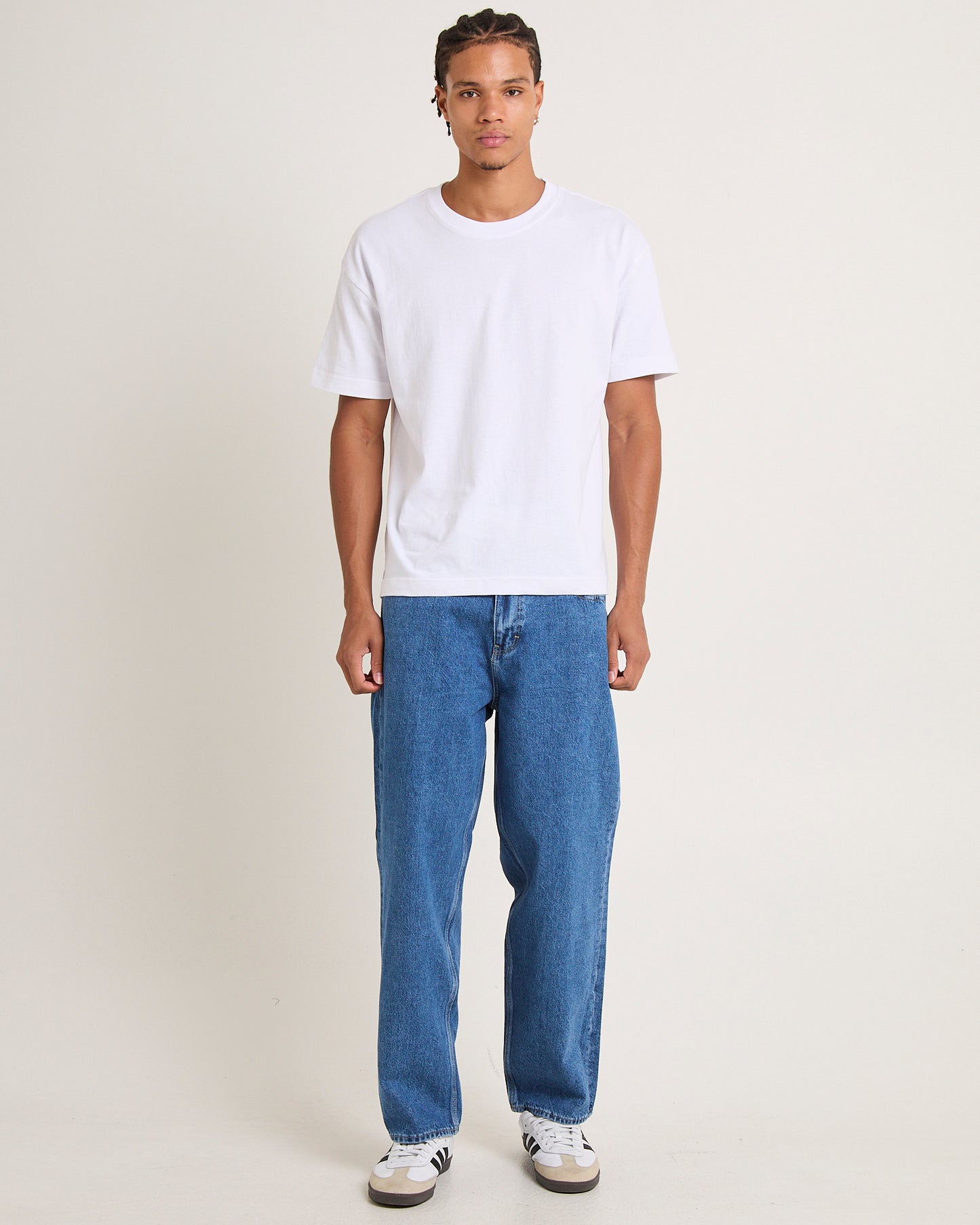 L-Four Baggy Denim Jeans Rooftop Blue